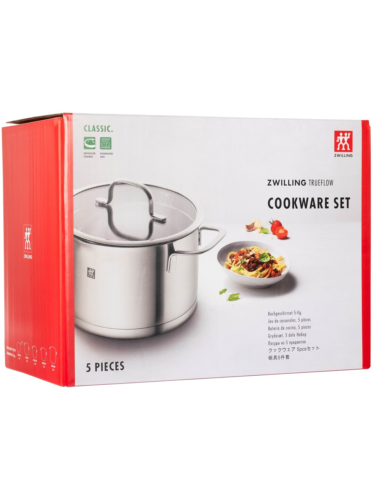 Zwilling Trueflow - Cookware Set With Cover - 5 Items - Round - Silver - Toepfe - 66920-005-0