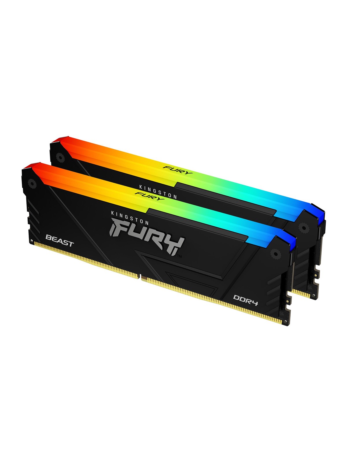 Kingston Fury Beast Rgb Ddr4-3600 - 32gb - Cl18 - Dual Channel (2 Pcs) - Intel Xmp - Schwarz Mit Rgb - Ram - Kf436c18bb2ak2/32