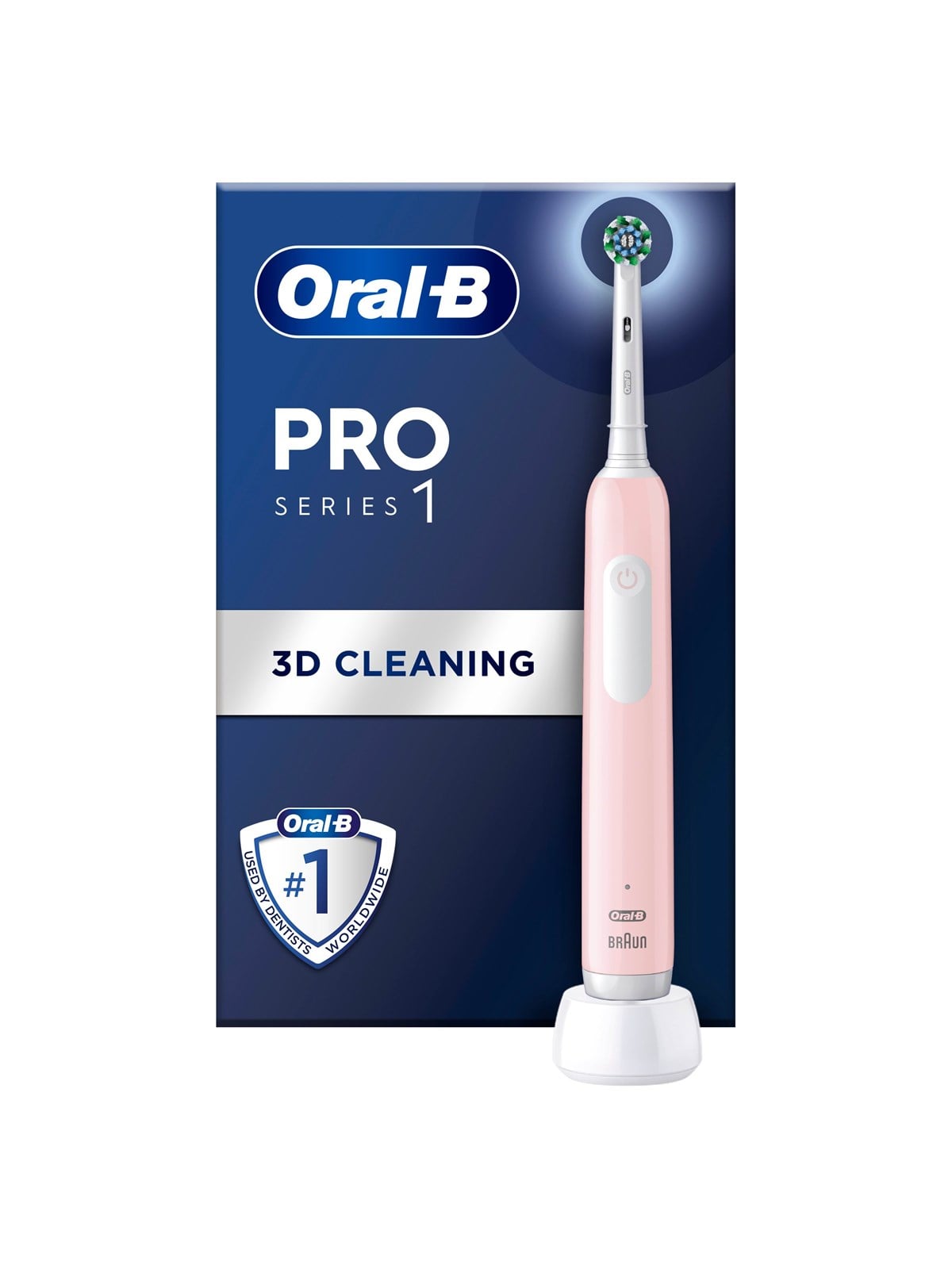 Oral-b Elektrische Zahnbürste Pro1 Pink + Extra Brush Head - Elektrische Zahnbuersten - 8006540771501