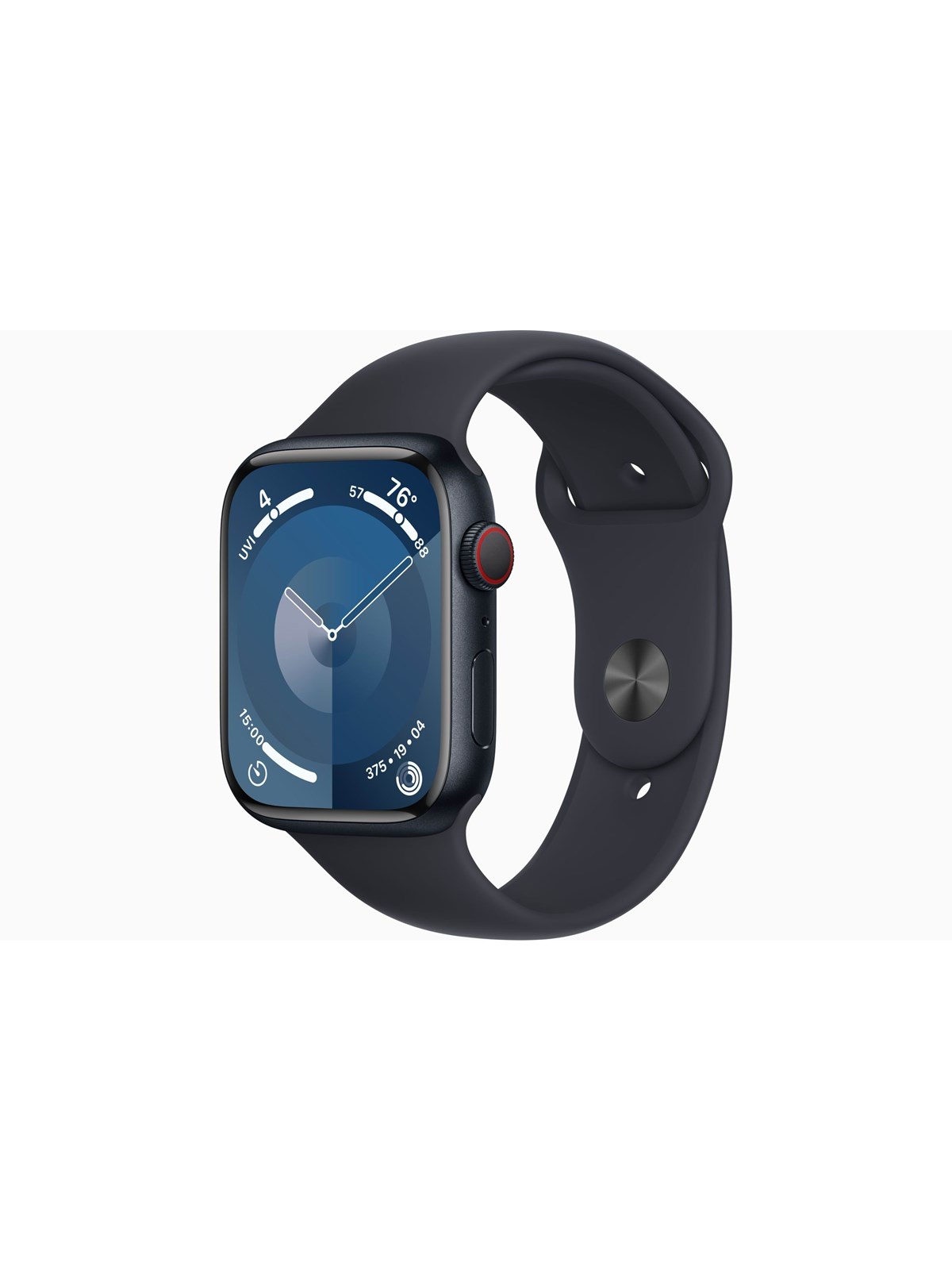 Apple Watch Series 9 Gps + Cellular 45mm - Midnight Aluminium Case With Midnight Sport Band - M/l - Smartwatches Pulsuhren Sportuhren Schrittzaehler -