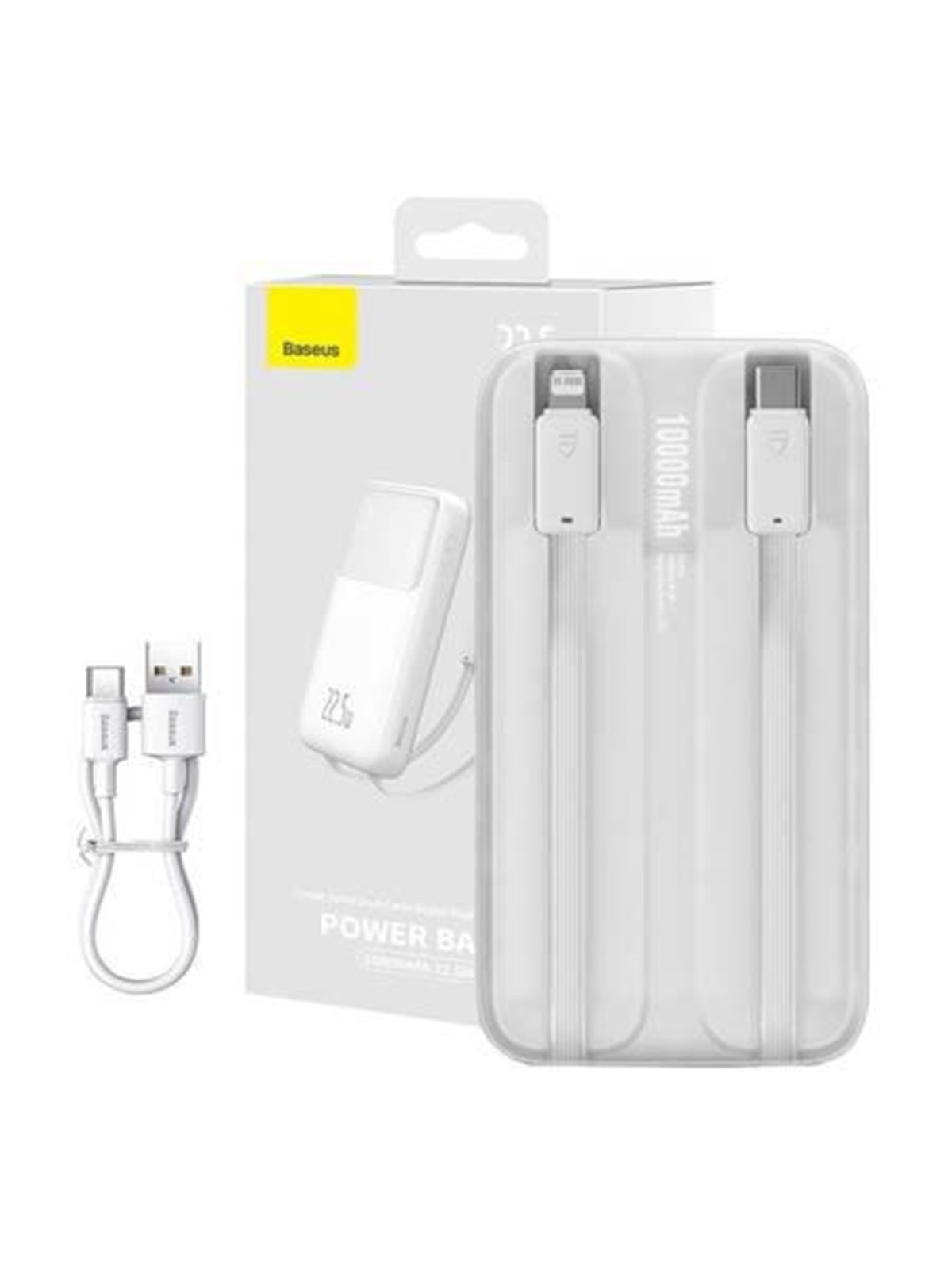 Baseus Powerbank Comet 10000mah 22.5W (White) Powerbank (Akku) - Weiß - 10000 Mah - Powerbank Akku - Ppmd020002