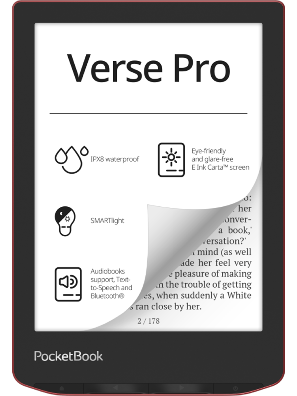 Pocketbook Verse Pro - Passion Red - Ebook Reader - Pb634-3-ww