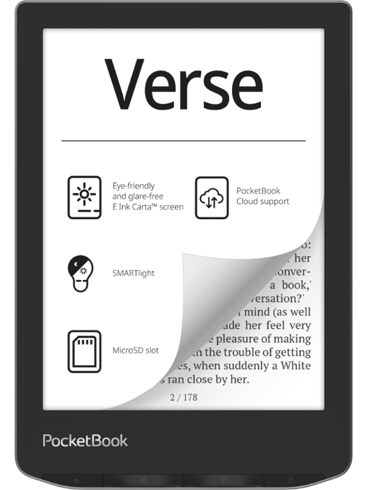 Pocketbook Verse - Mist Grey - Ebook Reader - Pb629-m-ww