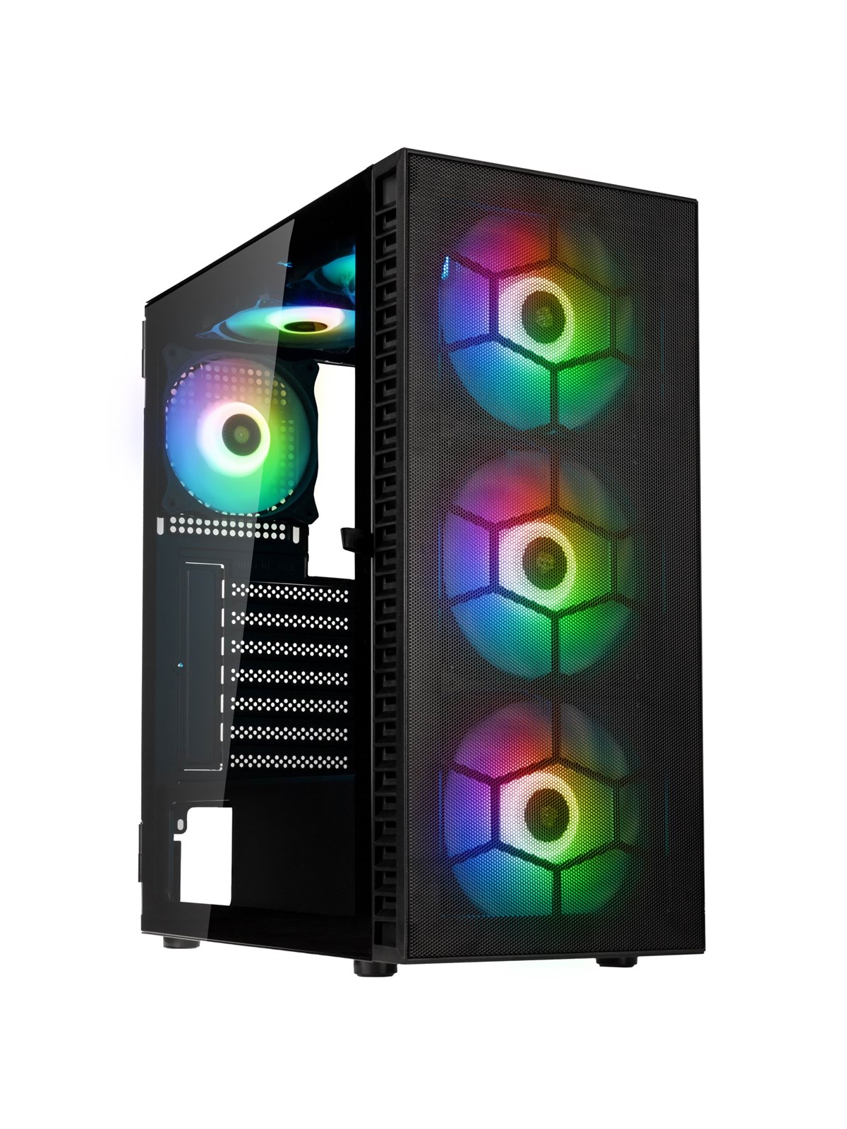 Kolink Observatory HF Mesh Argb Midi Tower Case - Black - Gehäuse - Desktop - Schwarz - Gehaeuse - Pgw-ch-kol-110
