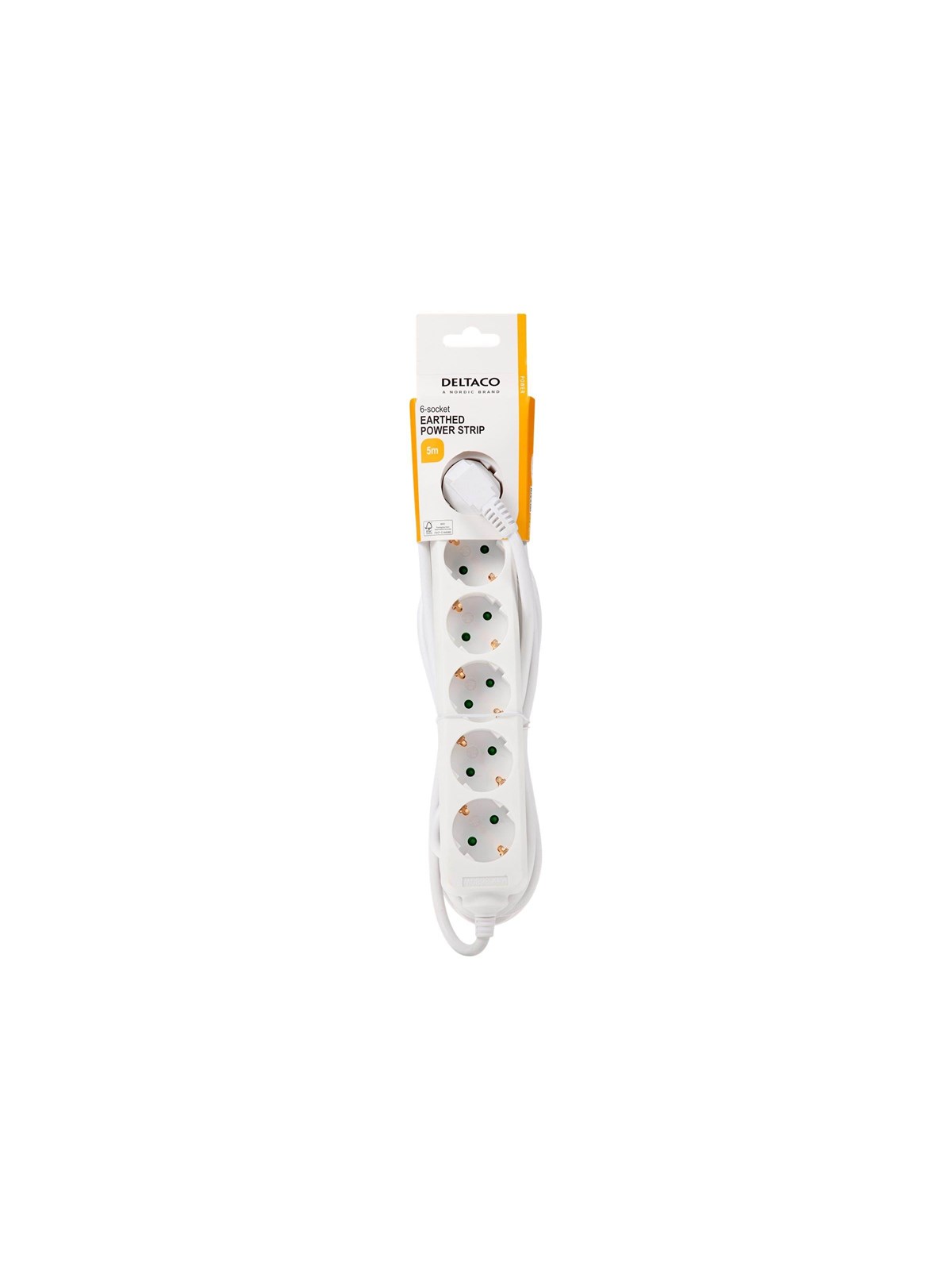 Deltaco Gt-0602 - Power Strip - 3680 Watt - Stromkabel Extern