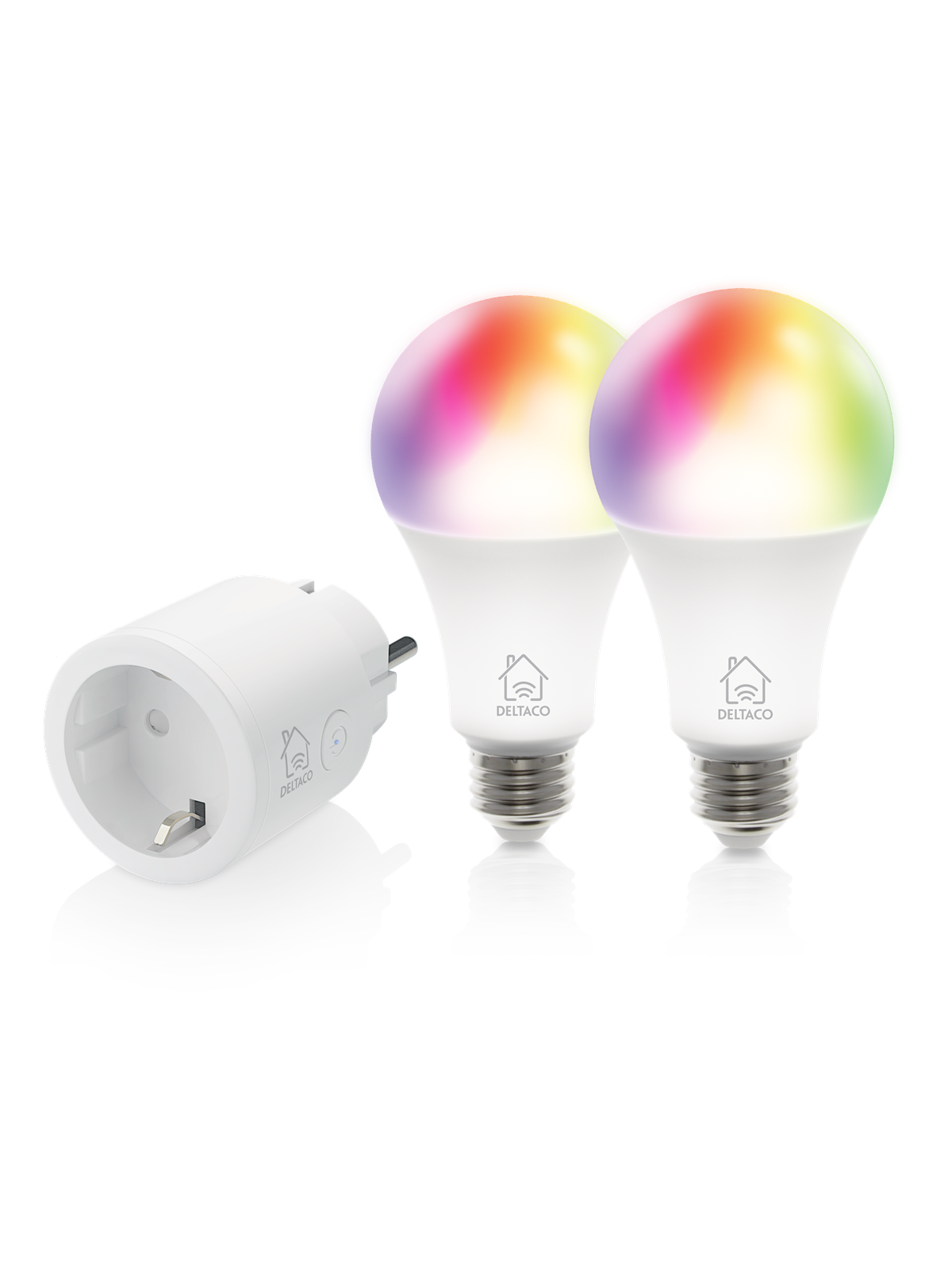 Deltaco Starter Kit With Two Rgb Bulbs And One Plug - Smart Home - Sh-kit01