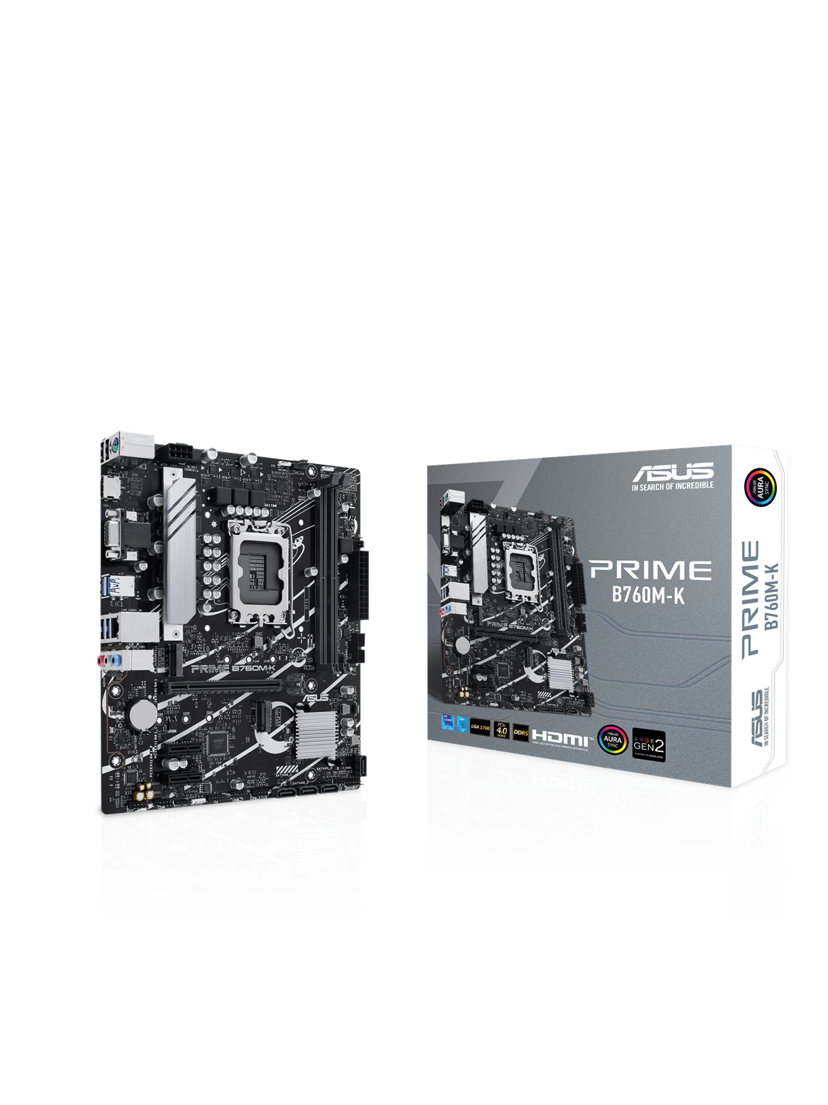 Asus Prime B760m-k (V2) Mainboard - Intel B760 - Intel Lga1700 Socket - Ddr5 Ram - Micro-atx - 90mb1fi0-m1eay0