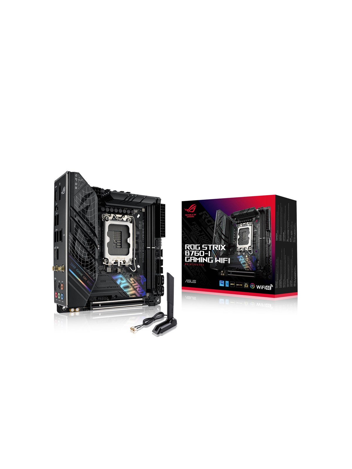 Asus Rog Strix B760-i Gaming Wifi (V2) Mainboard - Intel B760 - Intel Lga1700 Socket - Ddr5 Ram - Mini-itx - 90mb1d90-m1eay0