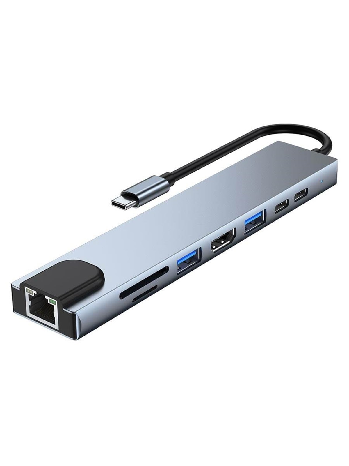 Lippa 8-in-1 87w Usb-c PD 4K Hdmi & Ethernet Hub Usb-hubs - 8 Anschlüsse - Usb Hubs - Lpgq22h121