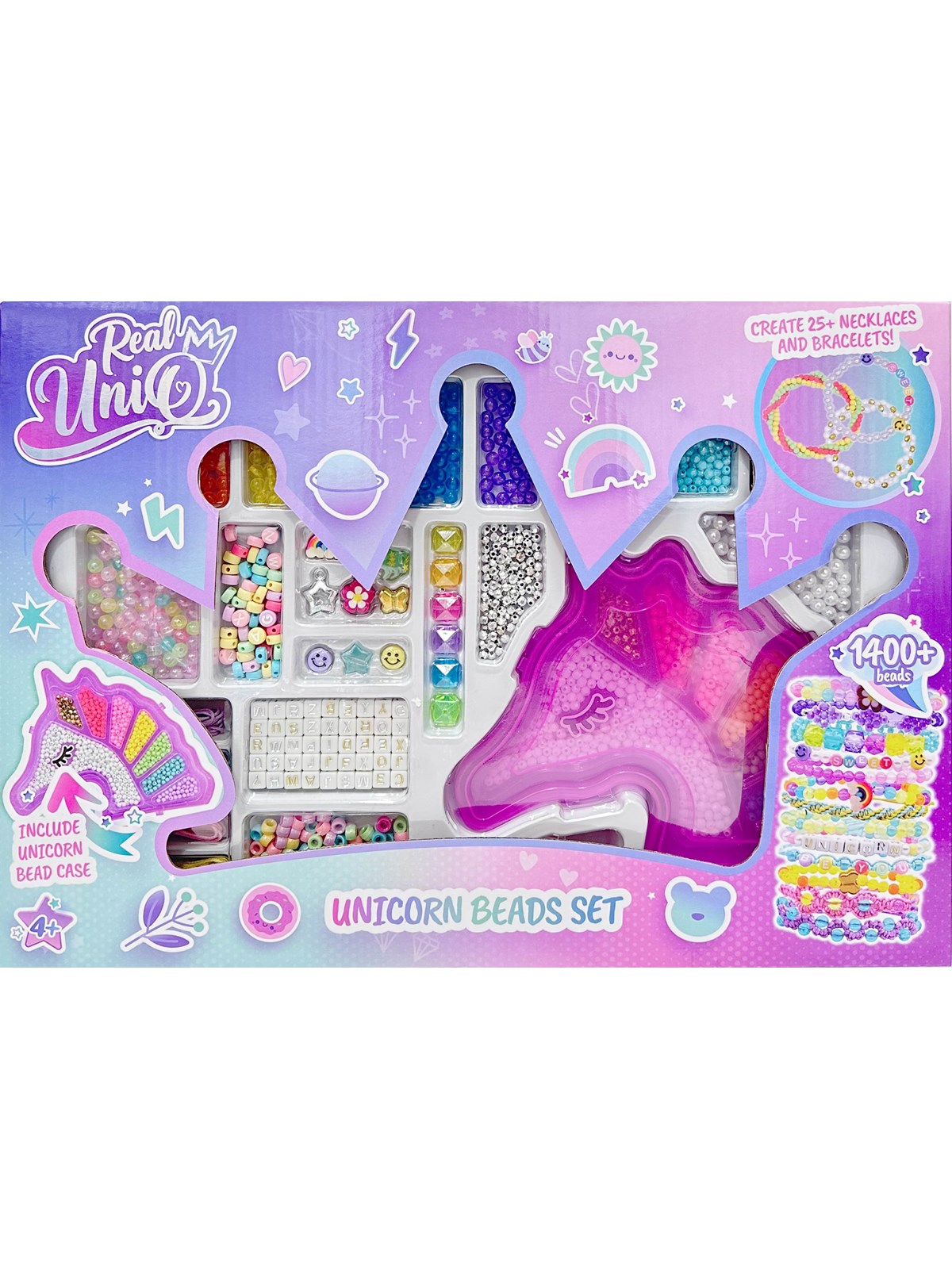 Real Uniq Unicorn Beads Set - Kreativ Spiele - 30470