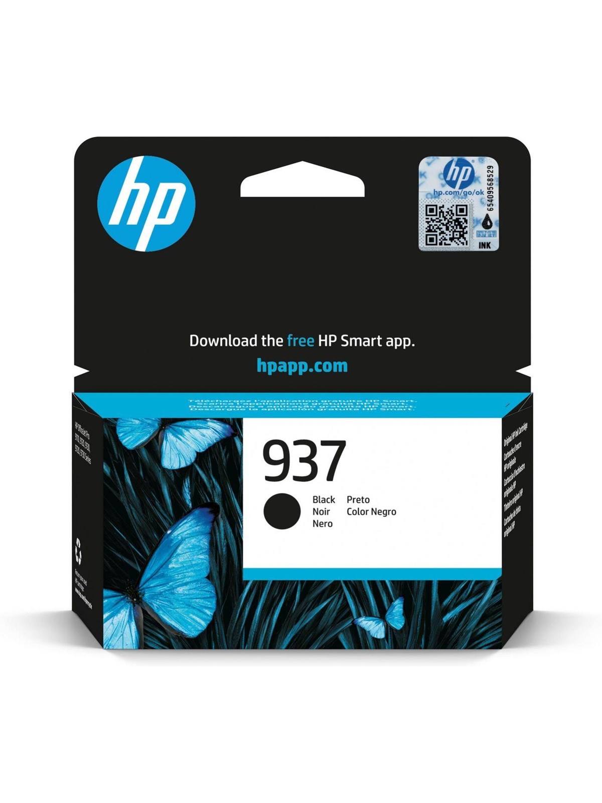 HP 937 / 4s6w5ne - Black Ink - Druckerzubehoer Tinte Toner
