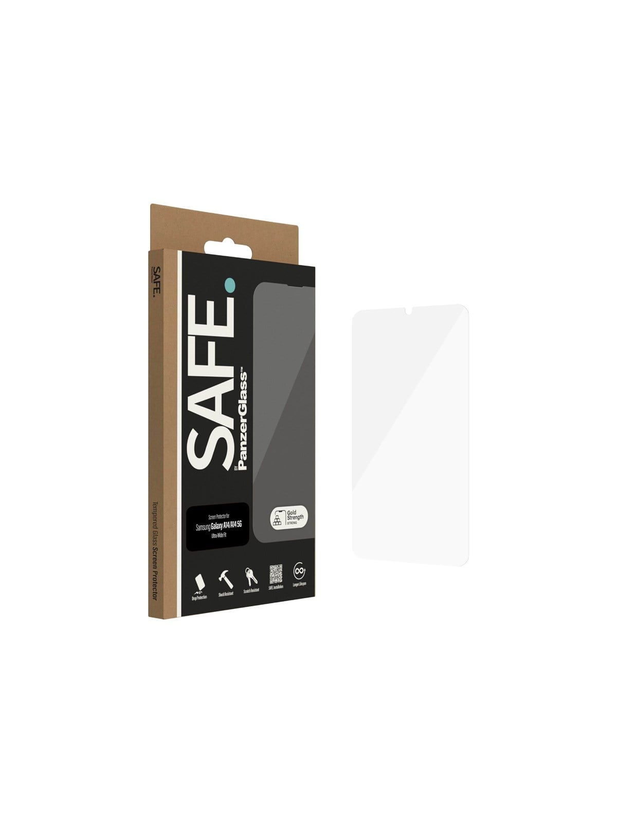 Safe by Panzerglass Screen Protector Samsung Galaxy A14 | A14 5G | Ultra-wide Fit - Handys Schutzfolie - Safe95323