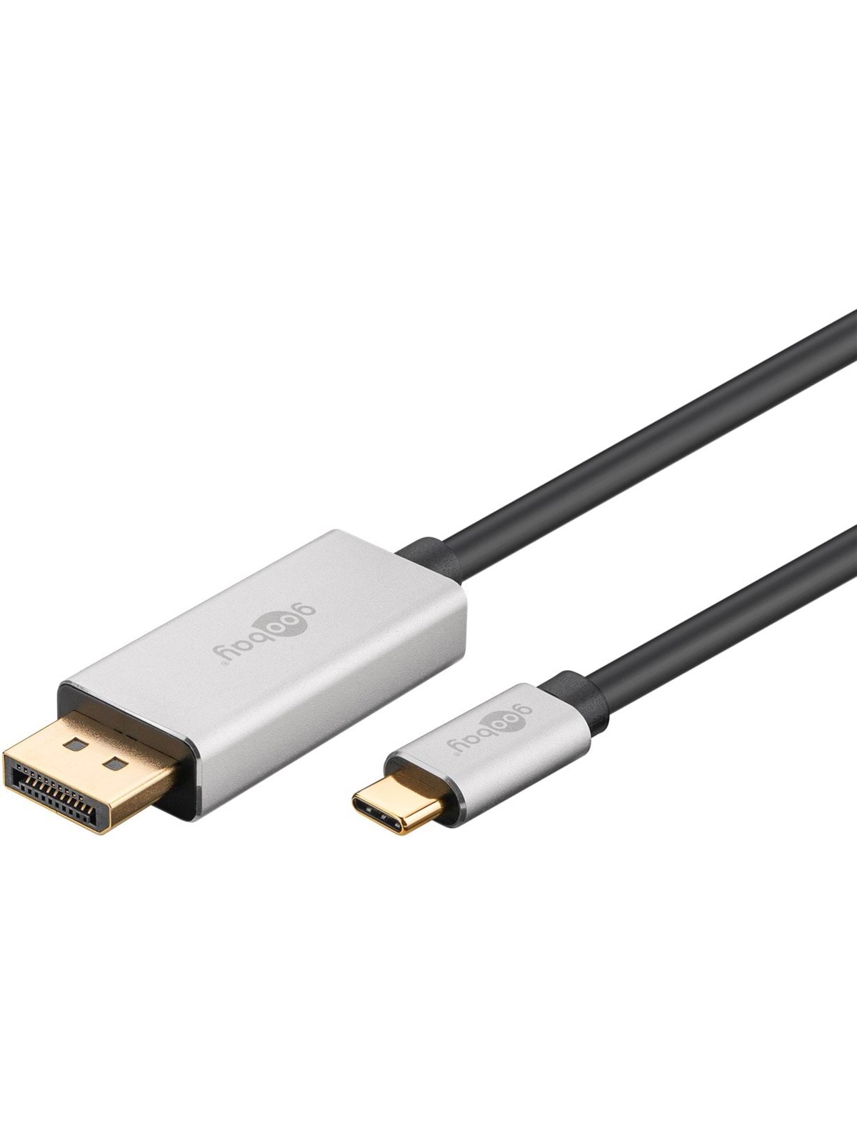 Pro Usb-c - Displayport - 2m - Grau - Display Kabel - Dp-usb-c-s-2m