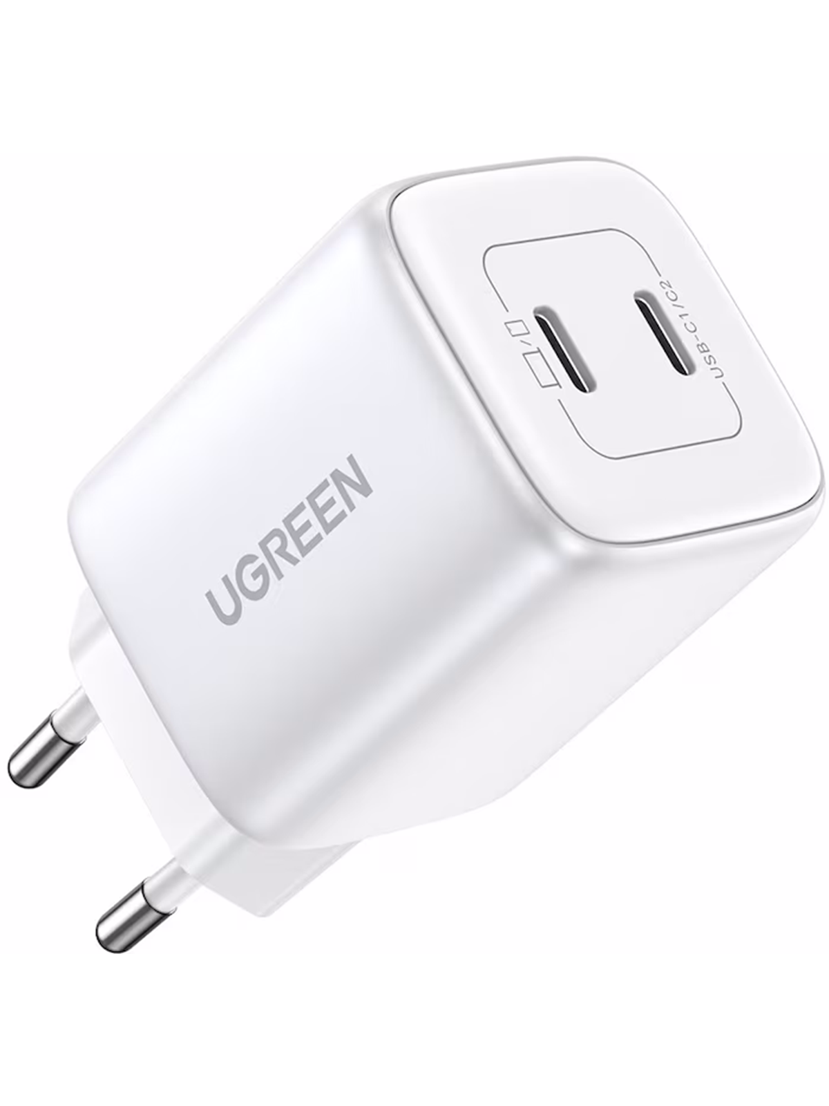 Ugreen Nexode Gan 45w Dual Usb-c PD Charger - White - Handys Adapter Und Ladegeraete - 15327