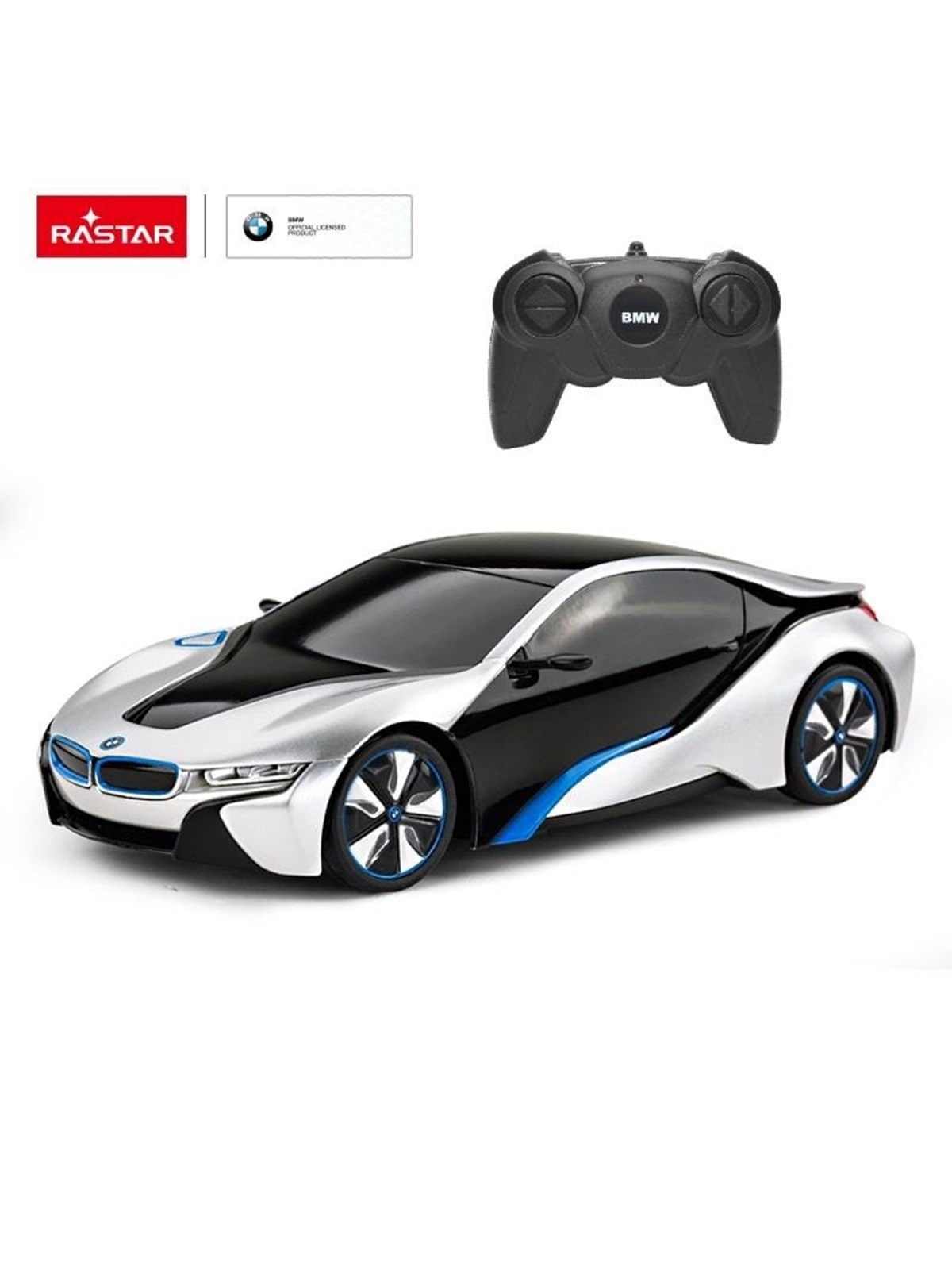 Rastar R/c 1:24 Bmw I8 Silver - Ferngesteuert - 48400