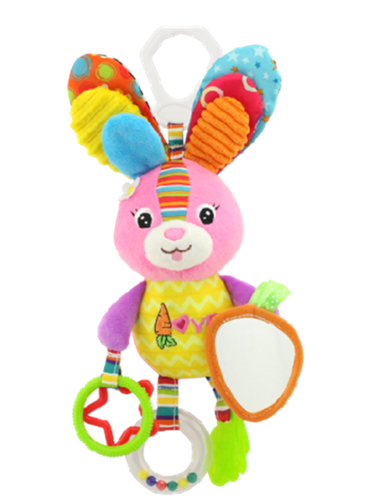 Happy Baby Activity Hanger Rabbit Pink - Baby Spielzeug - 502207