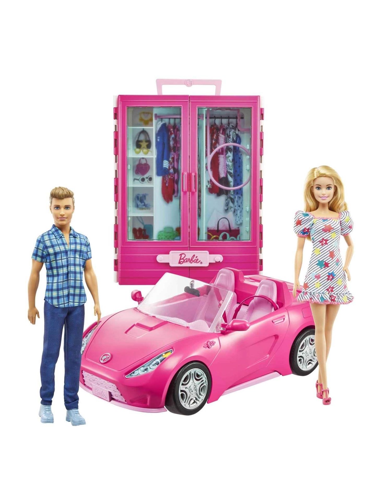 Barbie & Ken Auto und Kleiderschrank