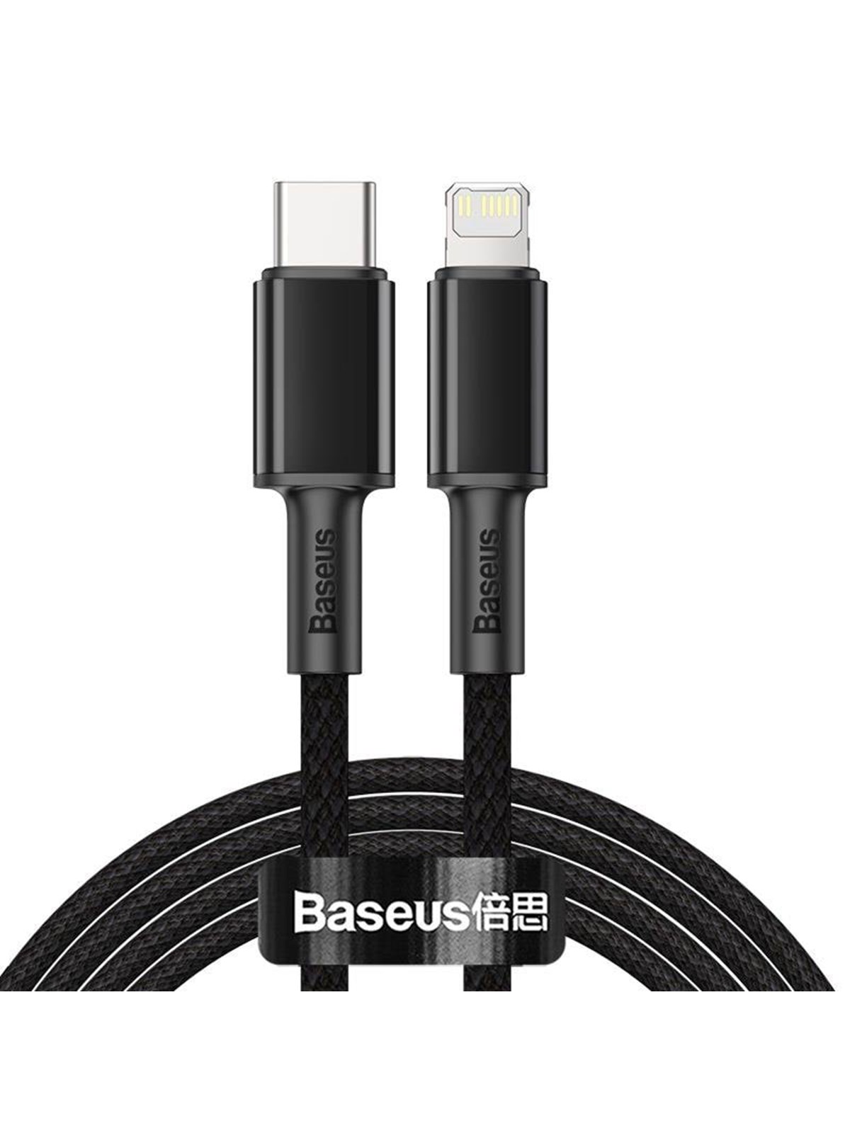 Baseus High Density Braided Cable Type-c to Lightning PD 20w 2m (Black) - Usb Kabel - Catlgd-a01
