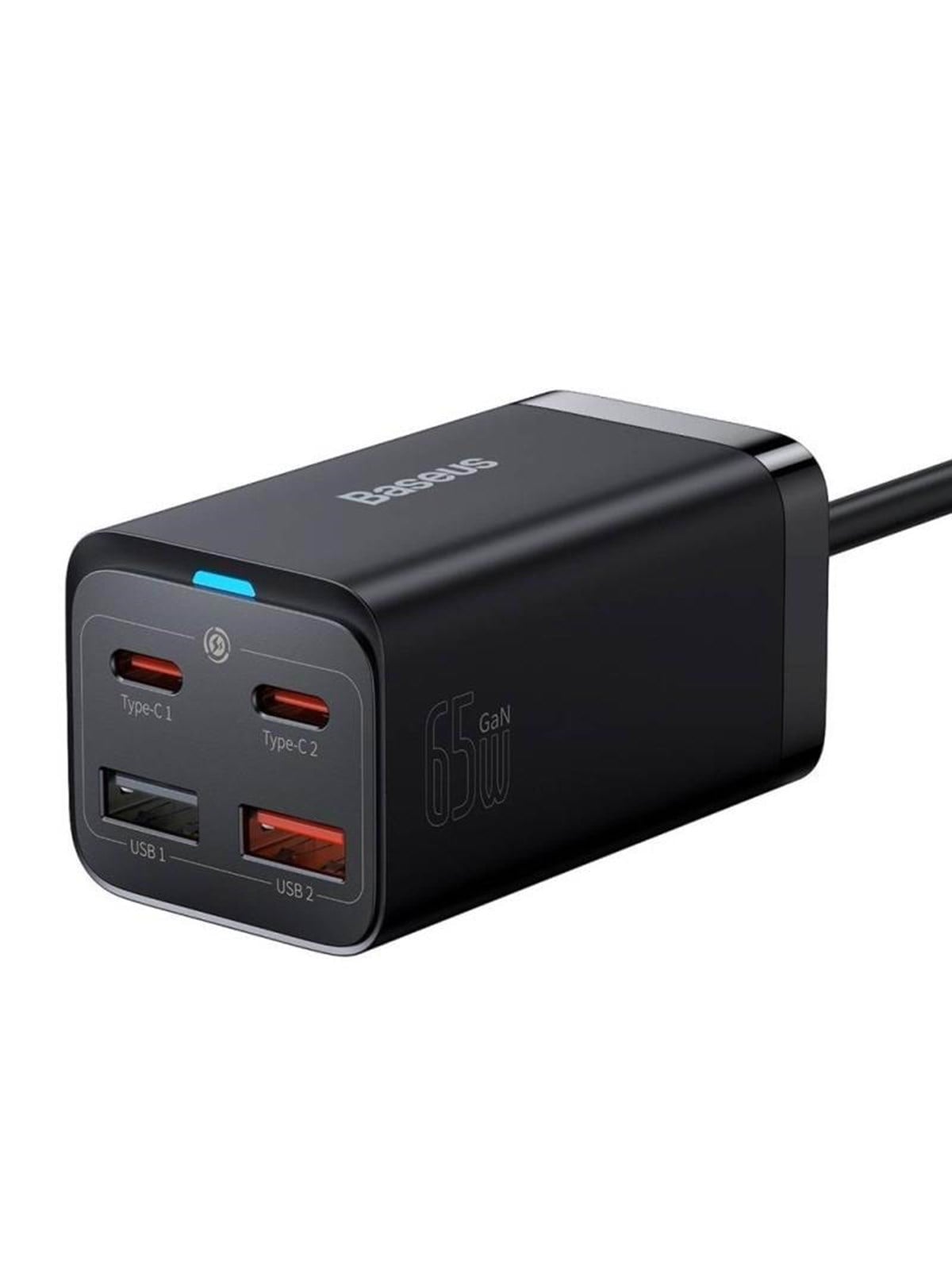 Baseus Gan3 Pro 4 Ports Desktop Charger 2x Usb-c 2x Usb 65w - Black - Handys Adapter Und Ladegeraete - Ccgp040101
