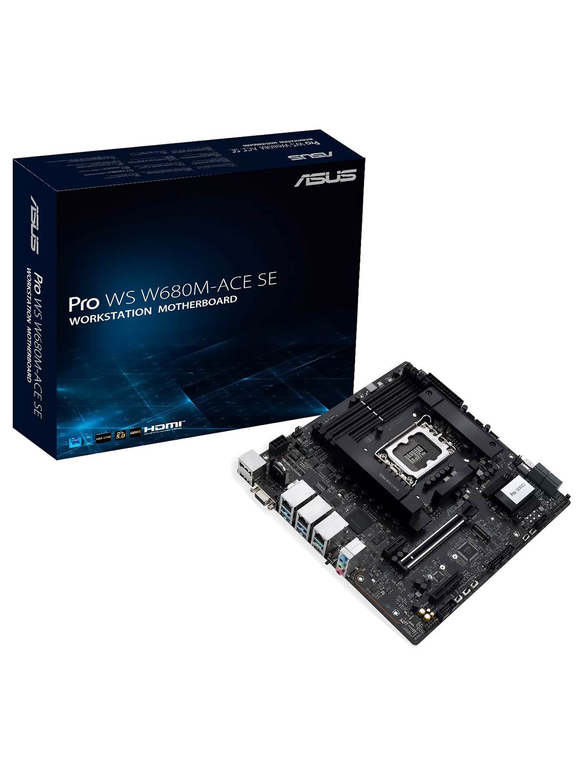 Asus Pro WS W680m-ace SE Mainboard - Intel W680 - Intel Lga1700 Socket - Ddr5 Ram - Micro-atx - 90mb1fa0-m0eay0