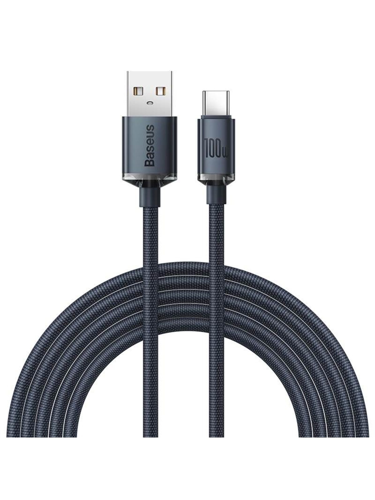Baseus Crystal Shine Cable Usb to Usb-c 100w 2m (Black) - Usb Kabel - Cajy000501