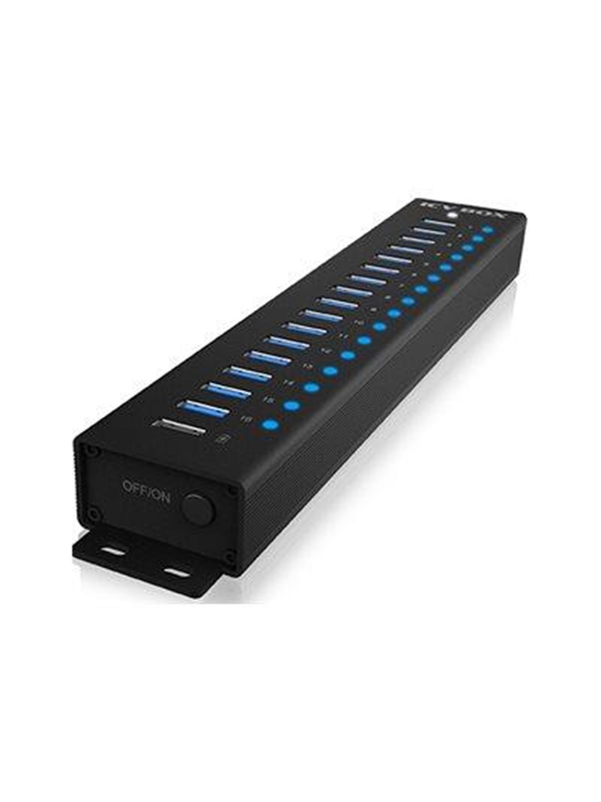 Icy Box Ib-hub1717-u3 Usb-hubs - 17 - Schwarz - Usb Hubs