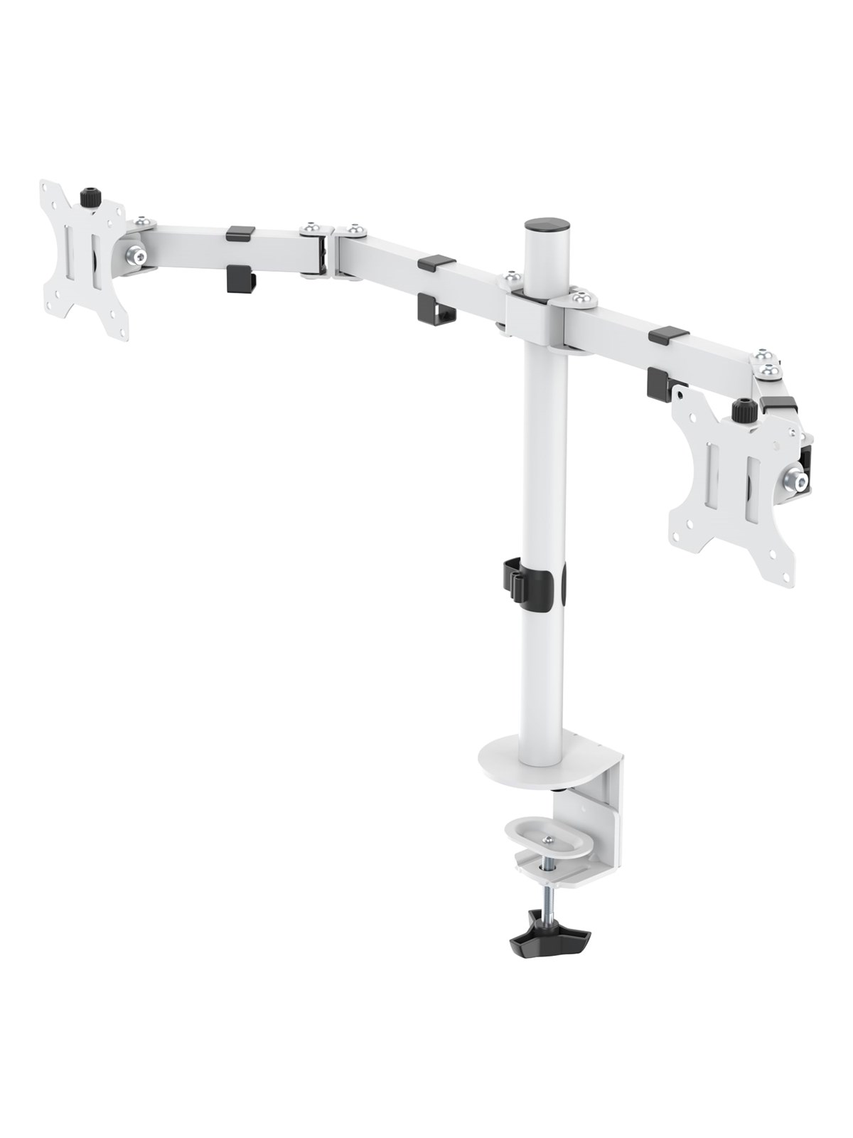 Deltaco Dual Monitor Desk Mount For 13"-32" Screens - Weiß - Monitorhalterung - Gam-040-w