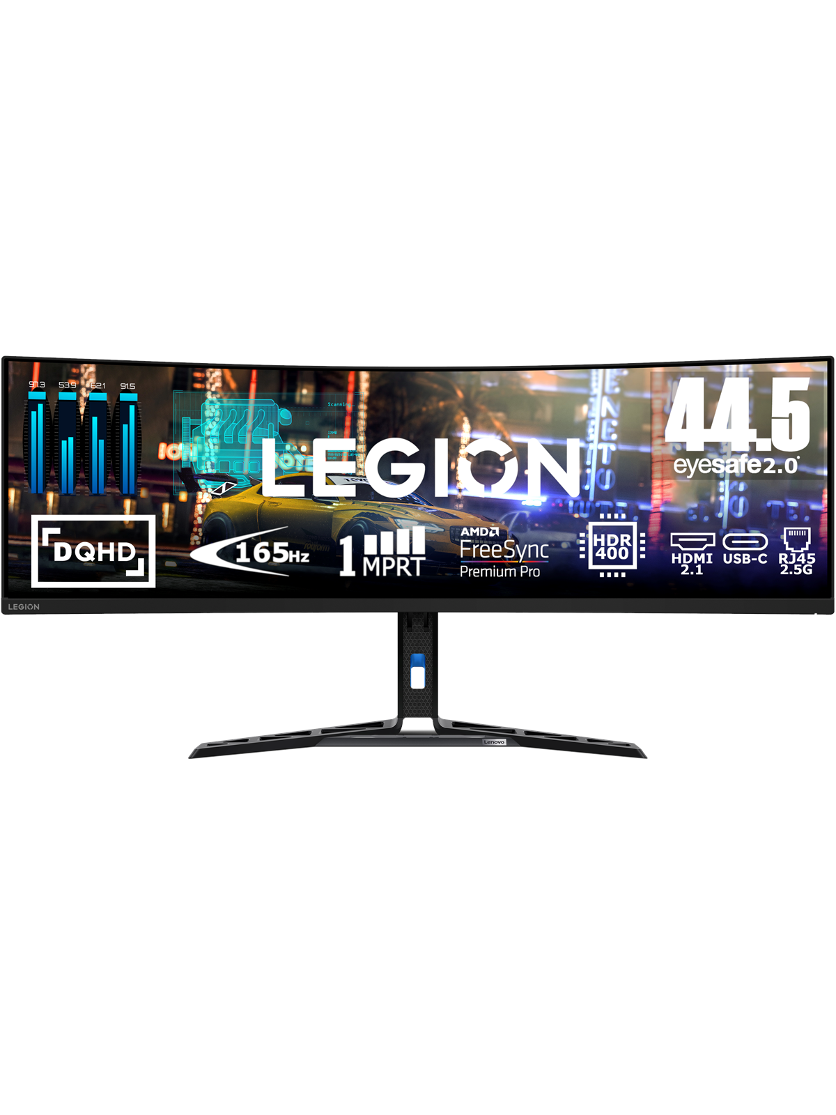 44.5" Lenovo Legion R45w-30 - 5120x1440 - 165hz - VA - Kvm Switch - Bildschirm - 67b1gac3eu
