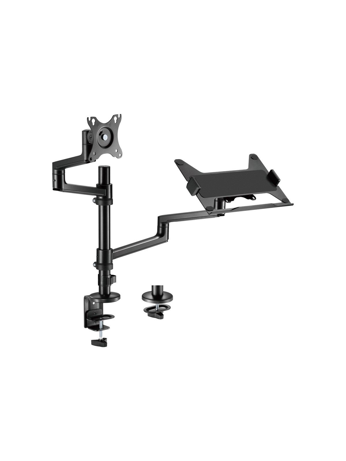 Gembird Monitor Arm & Notebook Tray - 1 x Monitor 17"-32" & 1 x Notebook 17.3" - Monitorhalterung - Ma-da-04
