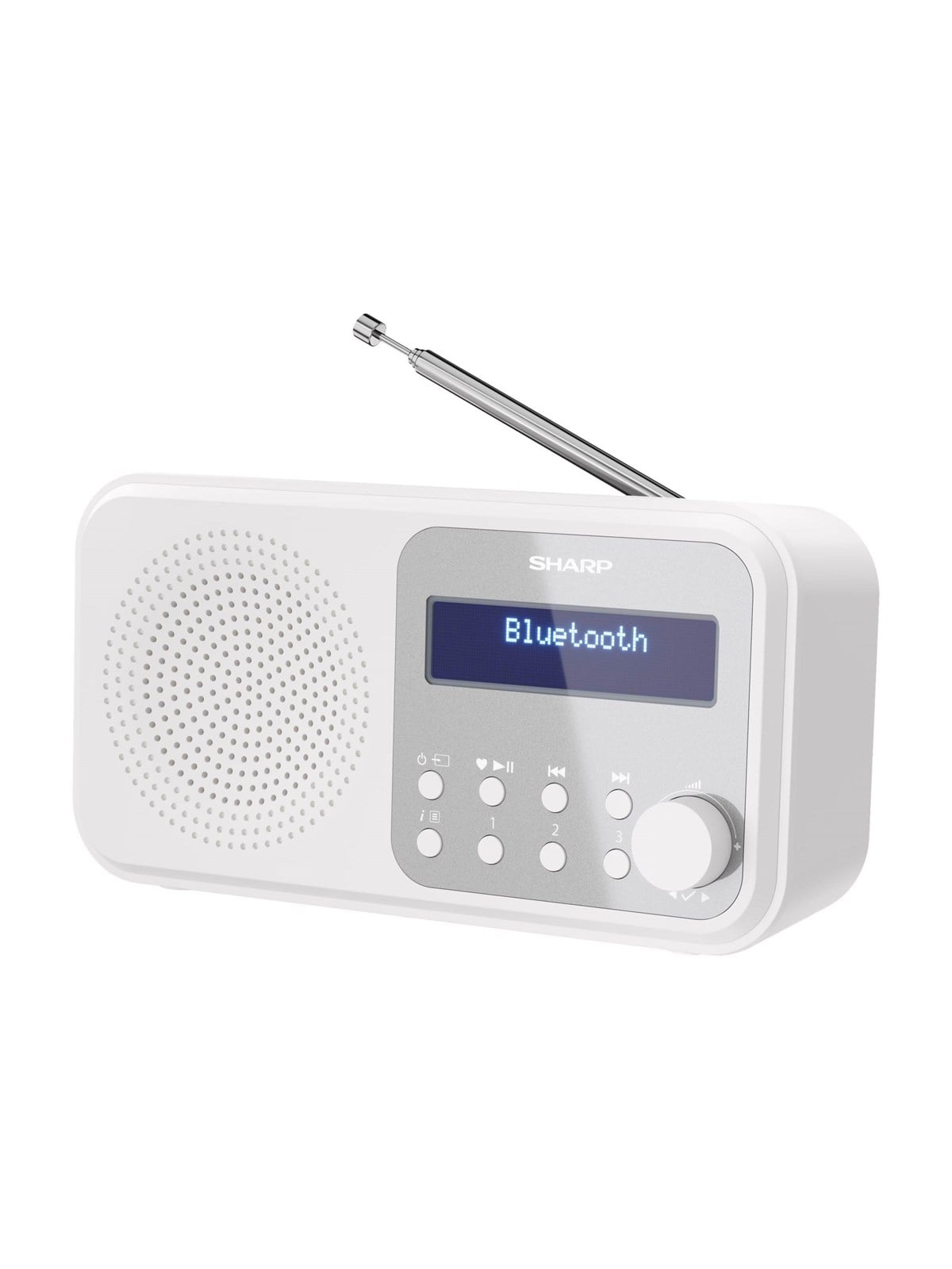 Sharp Tokyo Dr-p420 Portable Digital Radio Usb or Battery Powered - Dab/dab+/FM - Mono - Weiß - Dab Netzwerk Und Radiowecker - Dr-p420(WH)