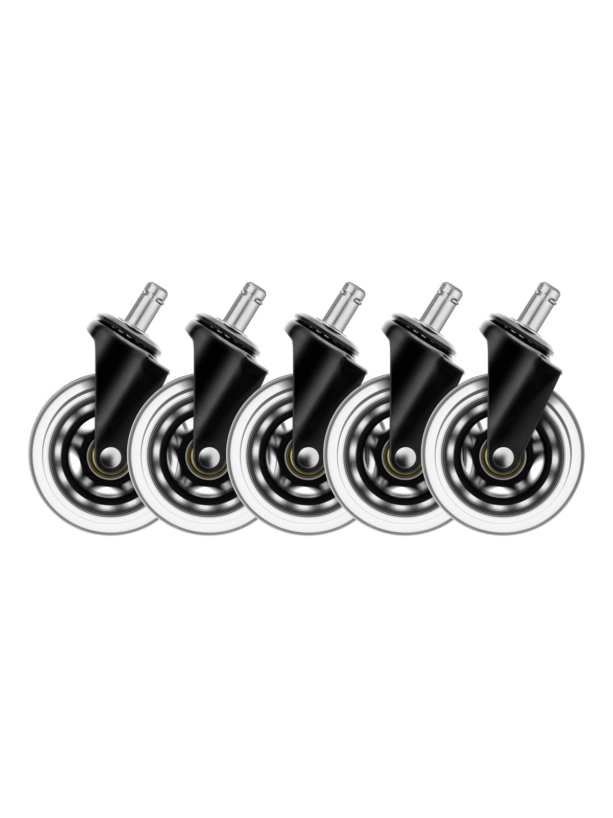 Deltaco 3" Universal Rubber Caster - Schwarz - Gaming Stuehle - Gam-157