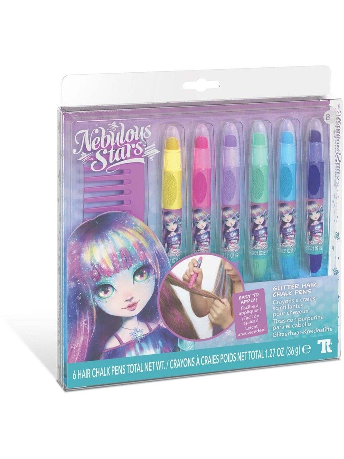 Nebulous Stars Glitter Hair Chalks - Kreativ Spiele - 232-11432