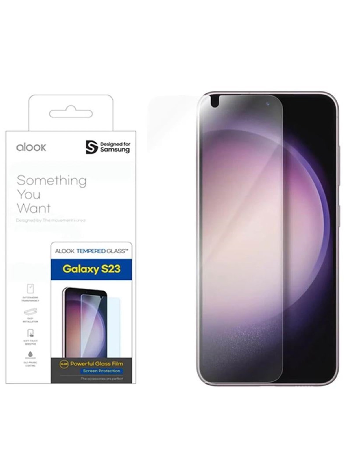 Samsung Alook Tempered Glass For Galaxy S23 - Handys Schutzfolie - Gp-tts911mvatw