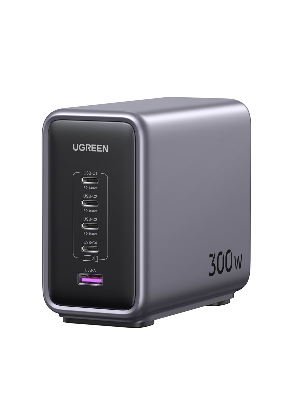 Ugreen 300 W Desktop Fast Charger 1 × Usb-a + 4 × Usb-c - Handys Adapter Und Ladegeraete - 90903b