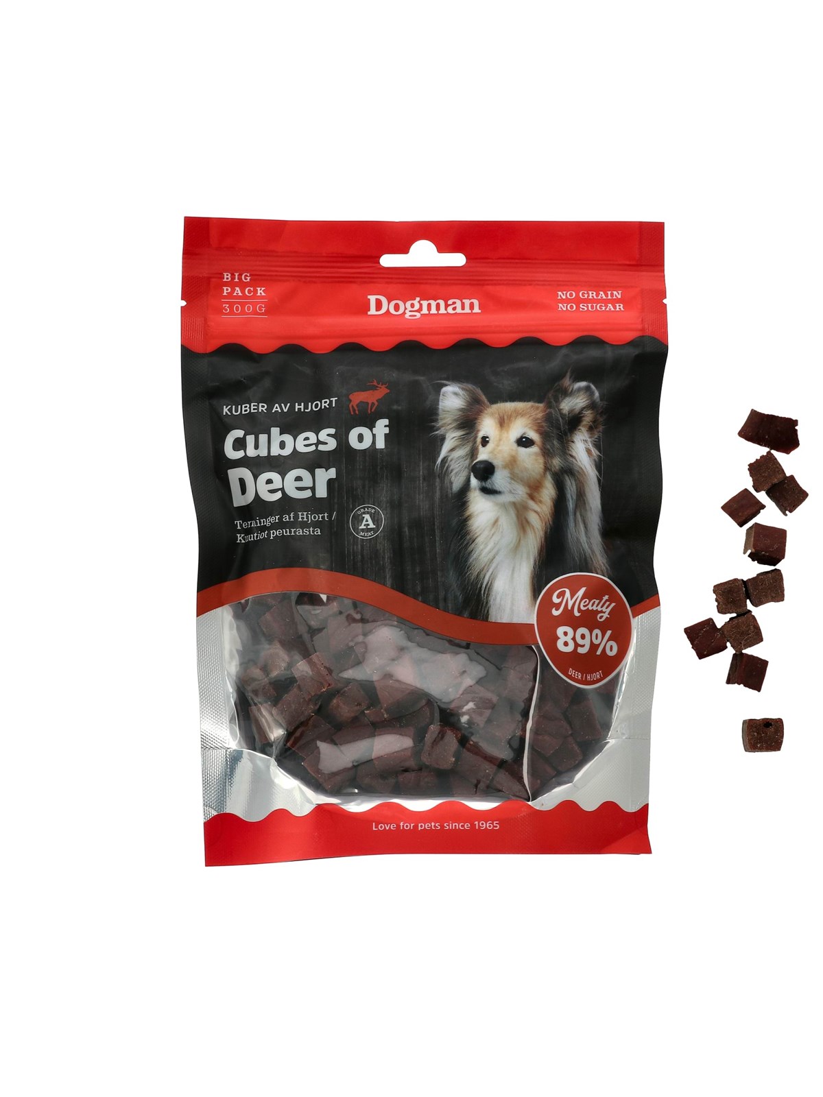 Dogman Meaty Hirschwürfel Hundeleckerlis 300g - 310470