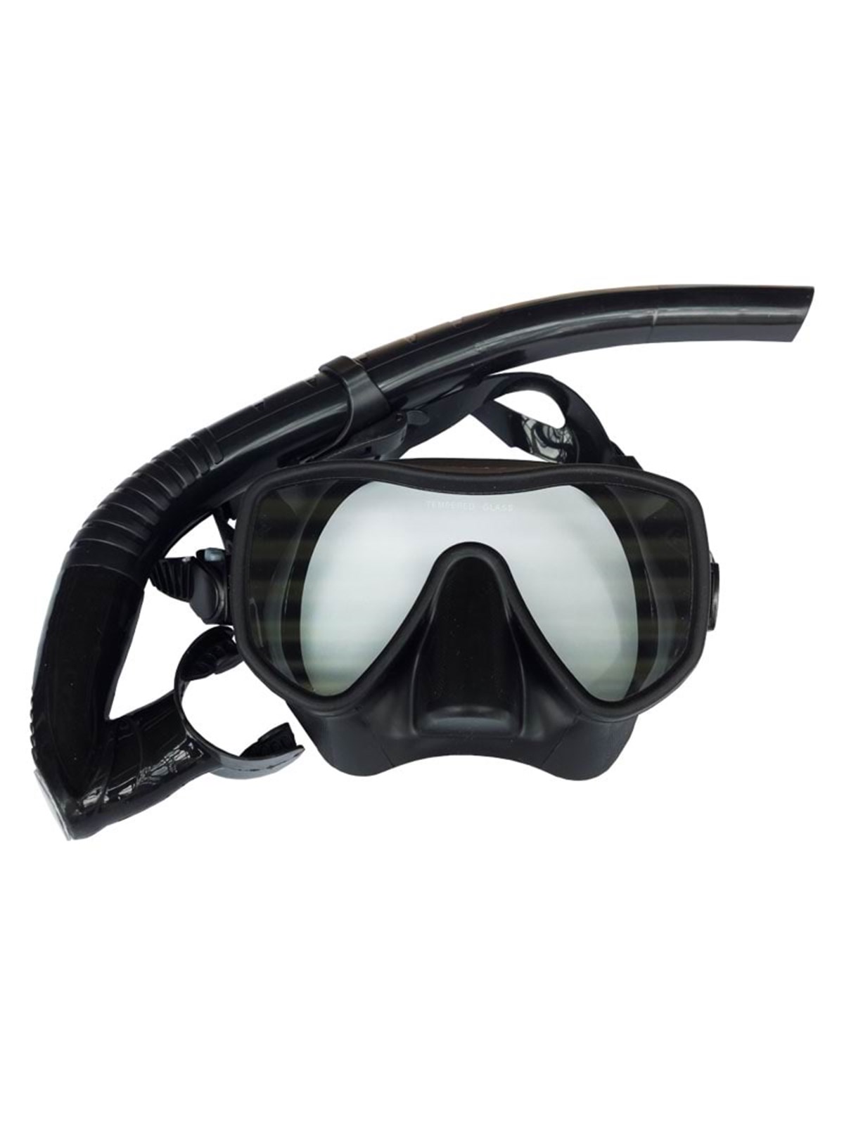 Asg Diving Mask & Snorkel Set For Adults - Wasserspielzeug - Asg3009blackone Size