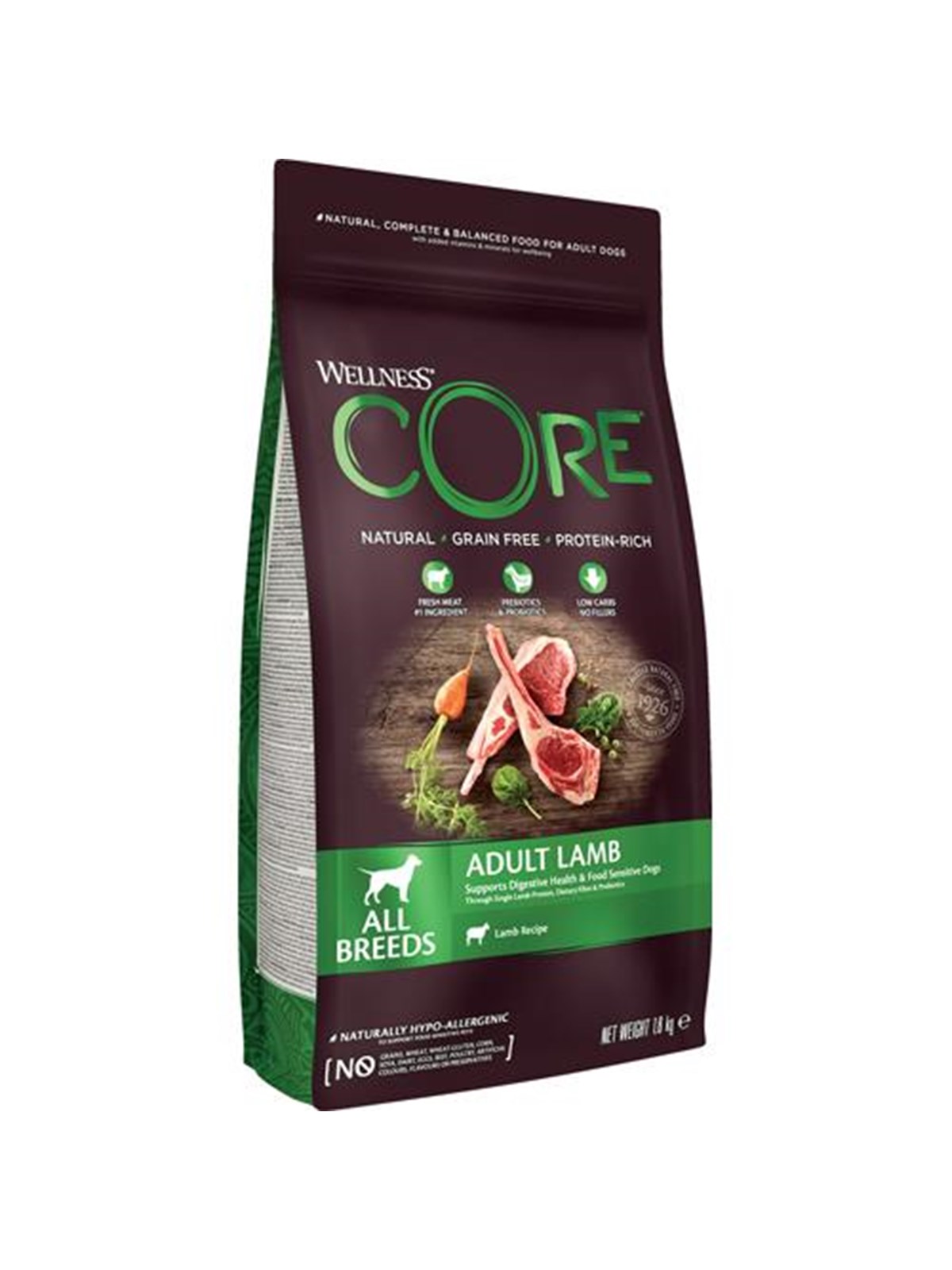 Core Adult Lamb All Breeds 1.8 kg - Hunde - Wch080180