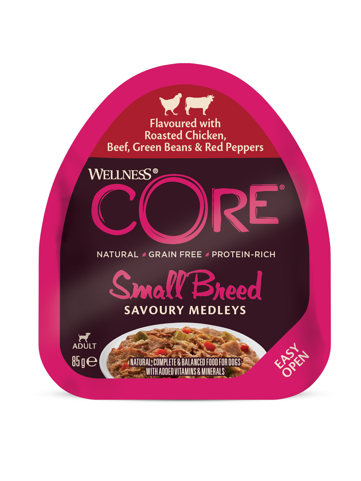 Core Dog Food Small Breed Savoury Medleys Roasted Chicken & Beef 85g - Hunde - Wch2300085