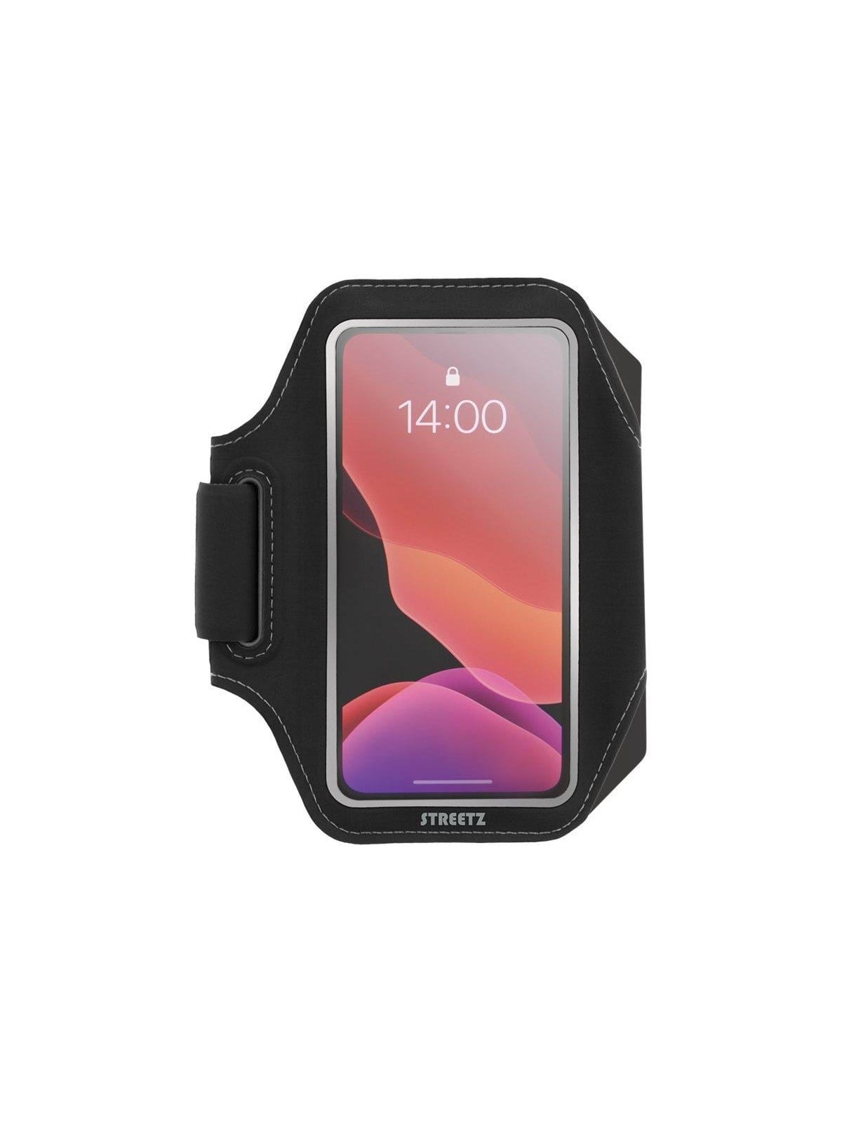 Streetz Slim Sports Armband For up to 6.5 Smartphones Reflectors - Black - Handys Anderes Zubehoer - Spo-002
