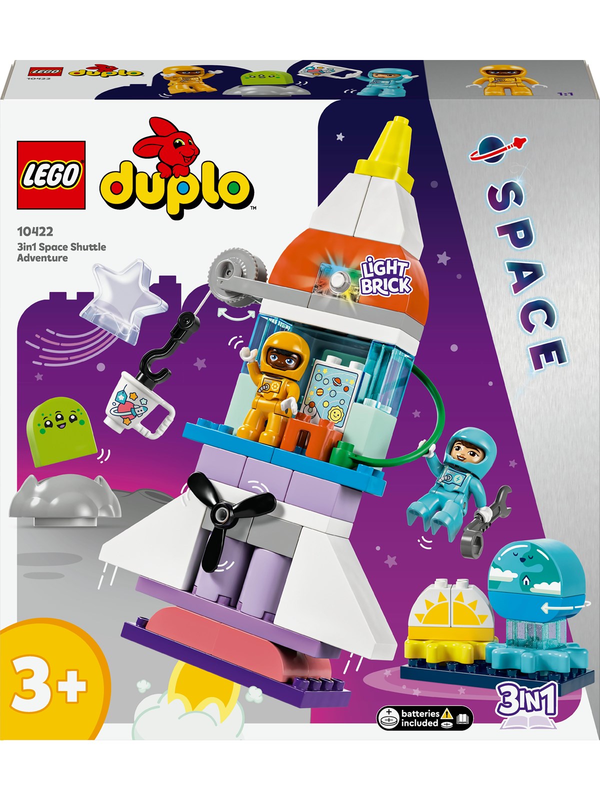 Lego Duplo 10422 3-in-1-spaceshuttle Für Viele Abenteuer