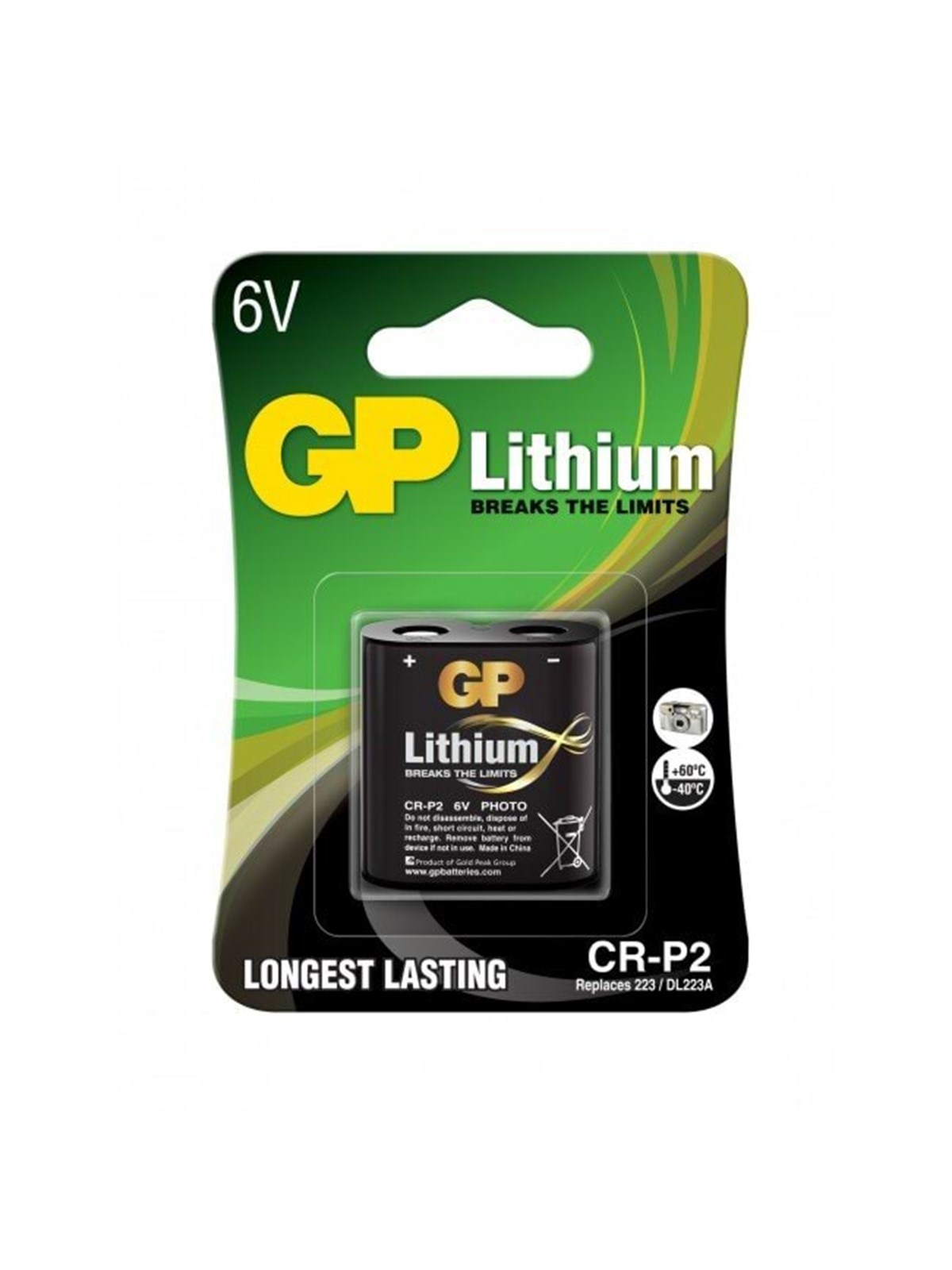 GP Professional Camera Battery x Cr-p2 - Li - Batterien Und Batteriegriffe - 3701