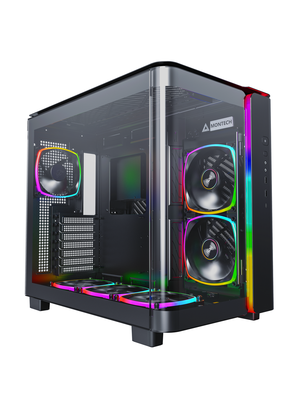 Montech King 95 Pro - Black - Gehäuse - Miditower - Schwarz - Gehaeuse - King 95 Pro BK