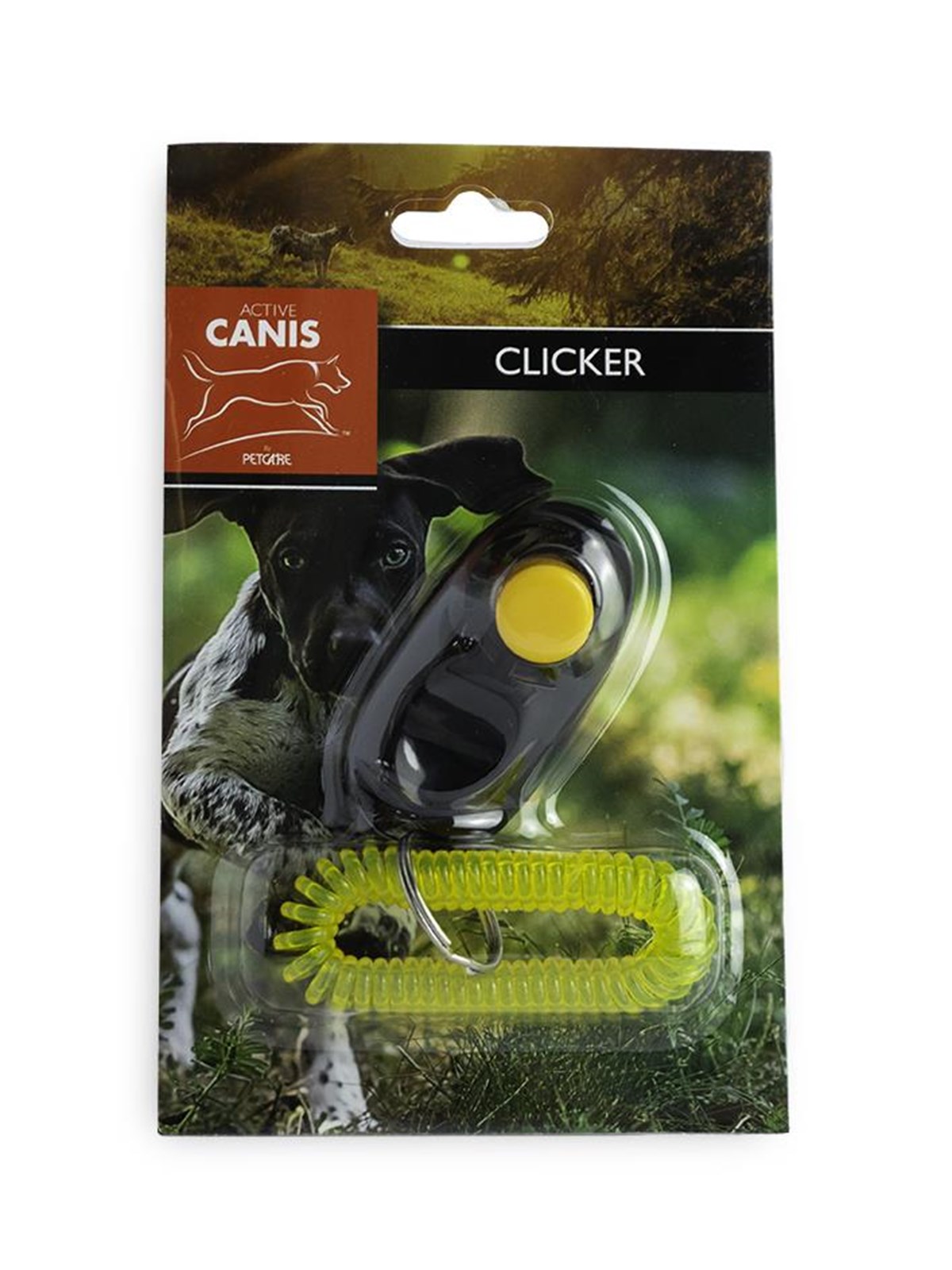 Active Canis Clicker w/ Spiral Wristband Black - Hunde - 47048