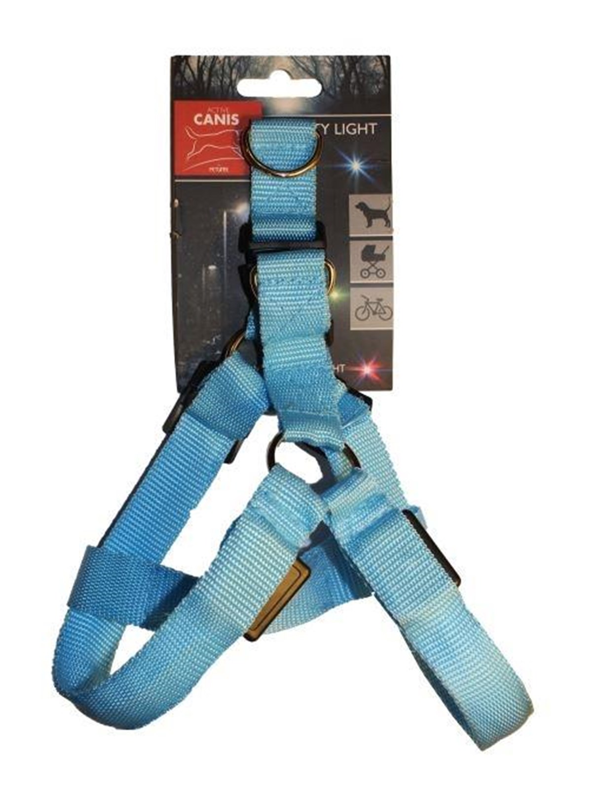 Active Canis Led Light Harness L Blue - Hunde - 14368