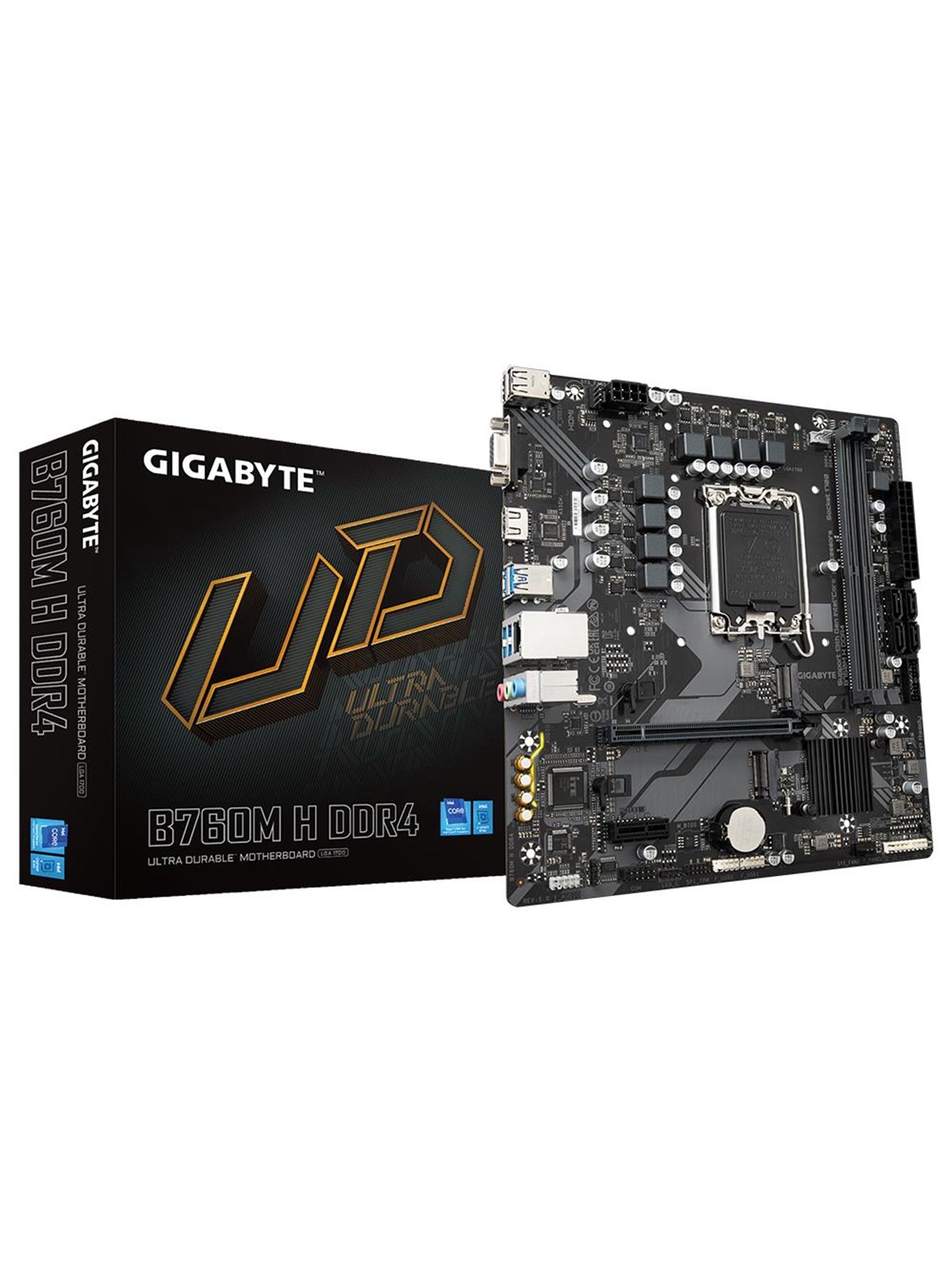 Gigabyte B760m H Ddr4 Mainboard - Intel B760 - Intel Lga1700 Socket - Ddr4 Ram - Micro-atx