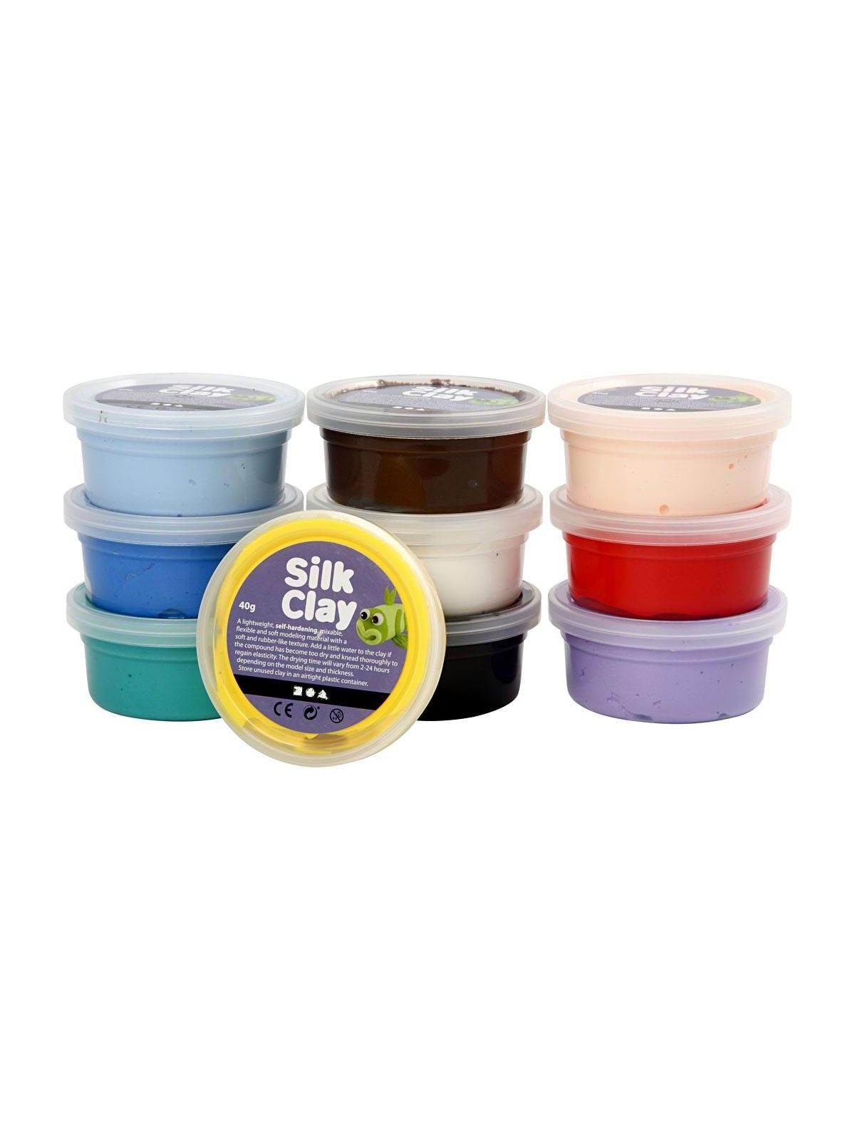 Silk Clay - Basic Colors 10x40gr. - Kreativ Spiele - 79143