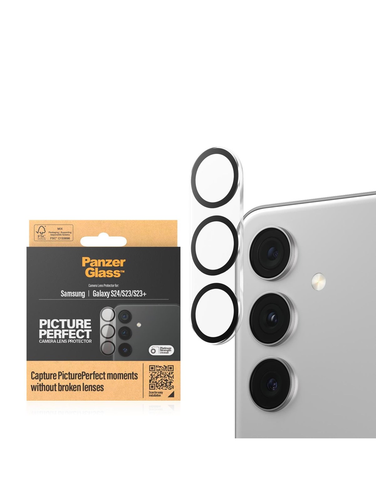Panzerglass Pictureperfect Camera Lens Protector Samsung Galaxy S24 | S23 | S23 Plus - Handys Schutzfolie - Panzer1204