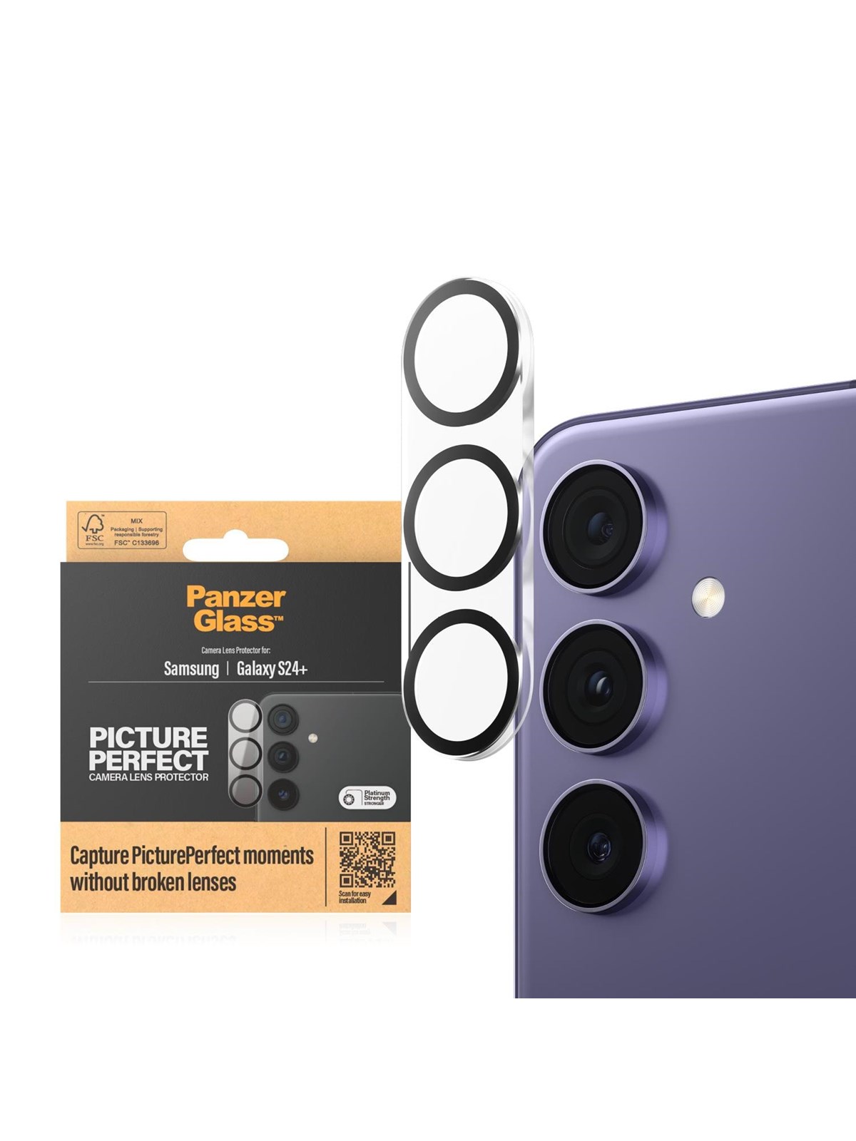 Panzerglass Pictureperfect Camera Lens Protector Samsung Galaxy S24 Plus - Handys Schutzfolie - Panzer1205