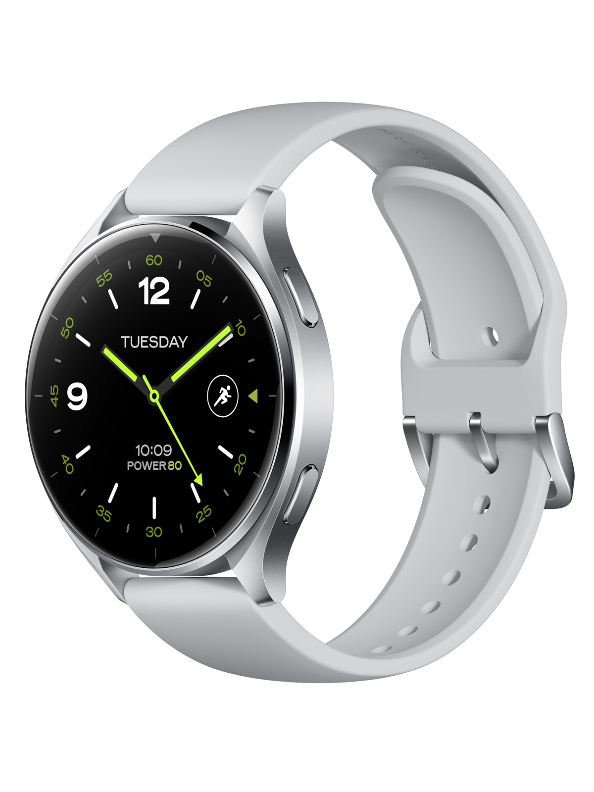 Xiaomi Watch 2 - Silver Case With Grey Tpu Strap - Smartwatches Pulsuhren Sportuhren Schrittzaehler - Bhr8034gl