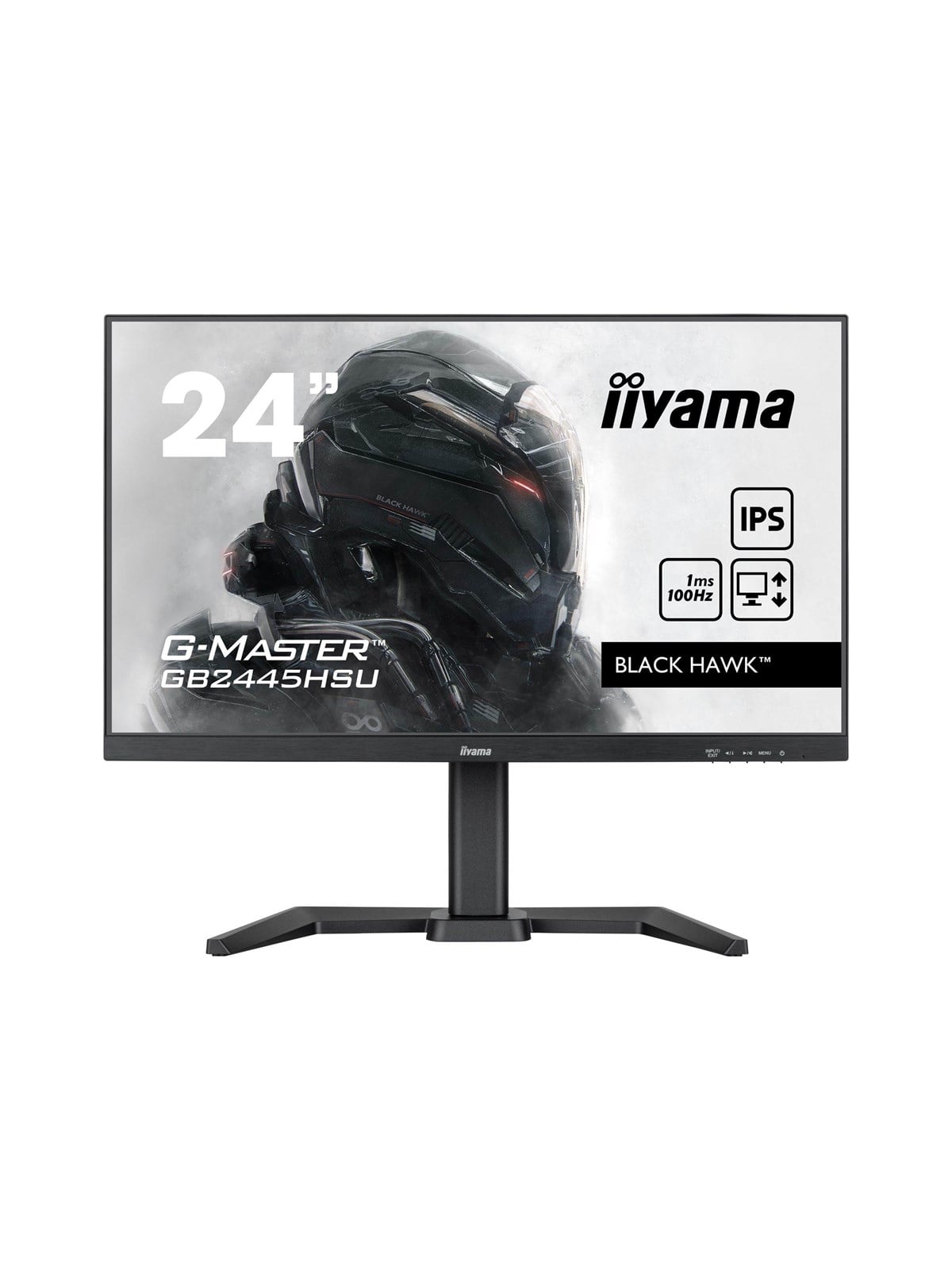 24" Iiyama G-master Black Hawk Gb2445hsu-b1 - 1920x1080 - 100hz - Ips - Bildschirm